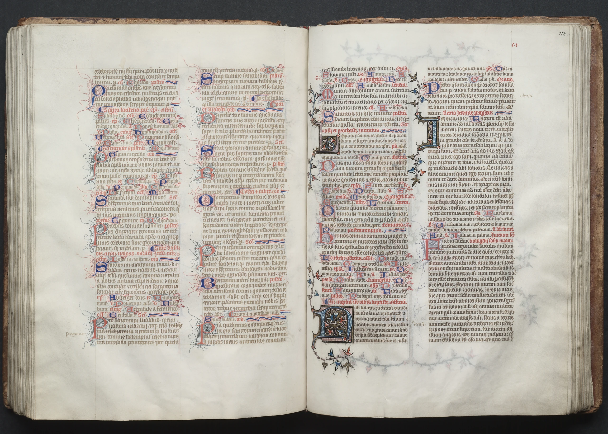 The Gotha Missal: Fol. 113r, Text
