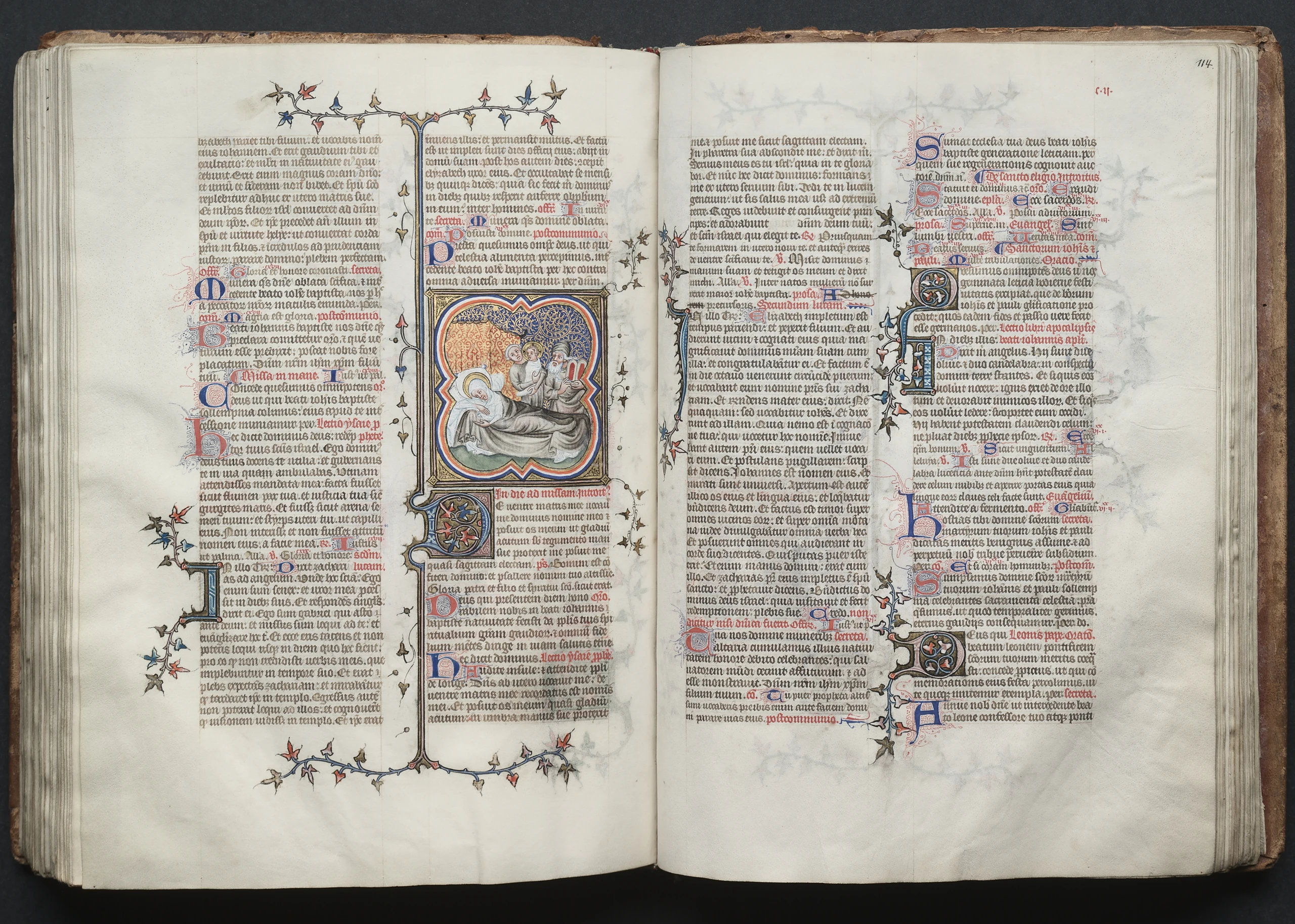 The Gotha Missal: Fol. 114r, Text