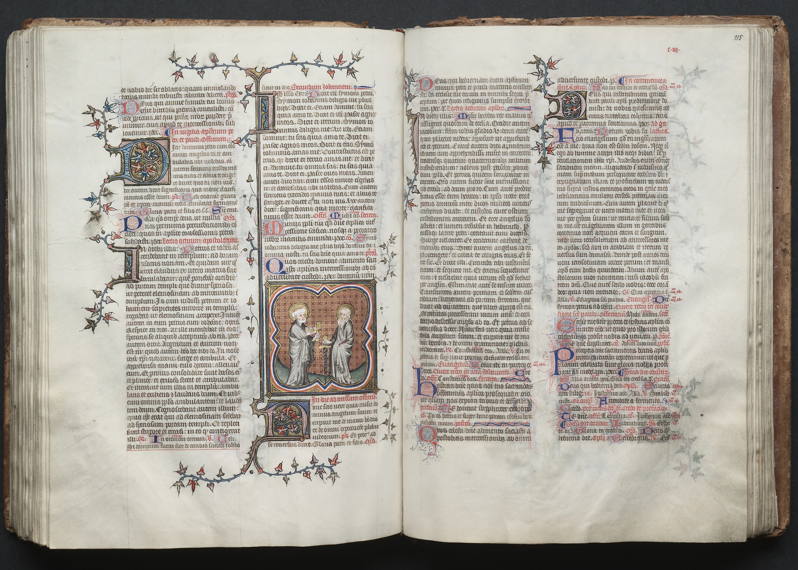 The Gotha Missal: Fol. 115r, Text