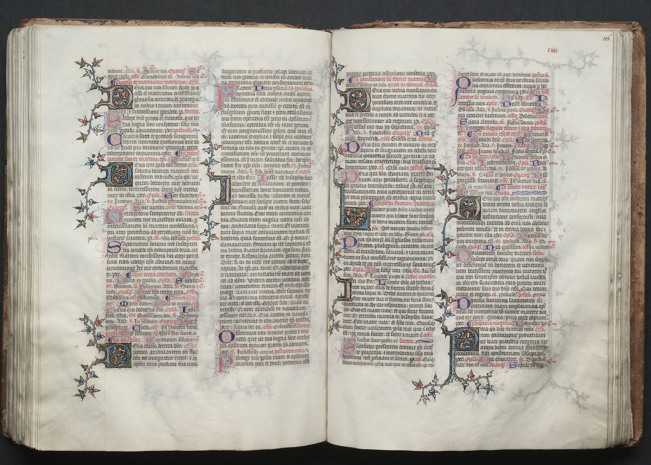 The Gotha Missal: Fol. 116r, Text