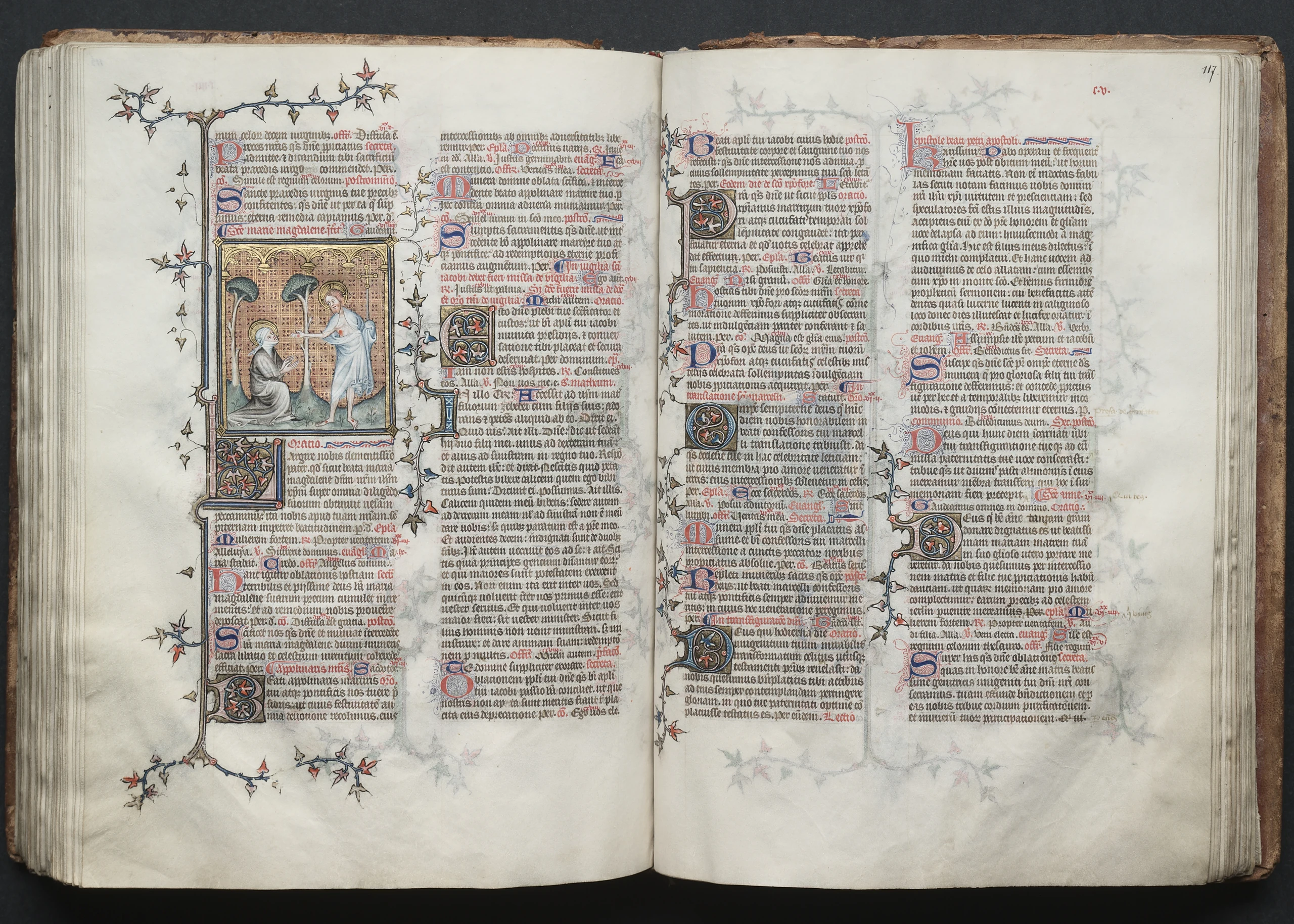 The Gotha Missal: Fol. 117r, Text