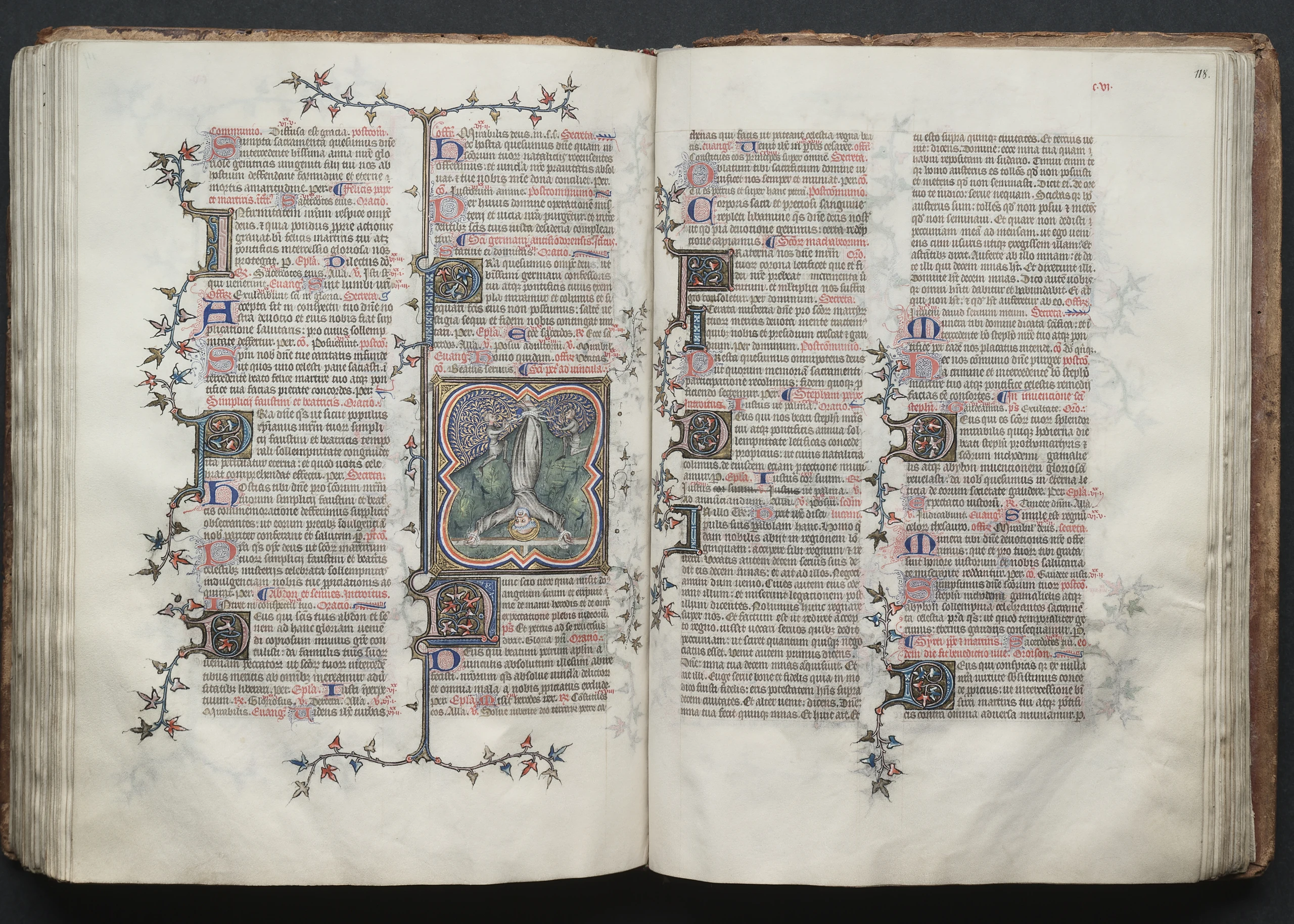The Gotha Missal: Fol. 118r, Text