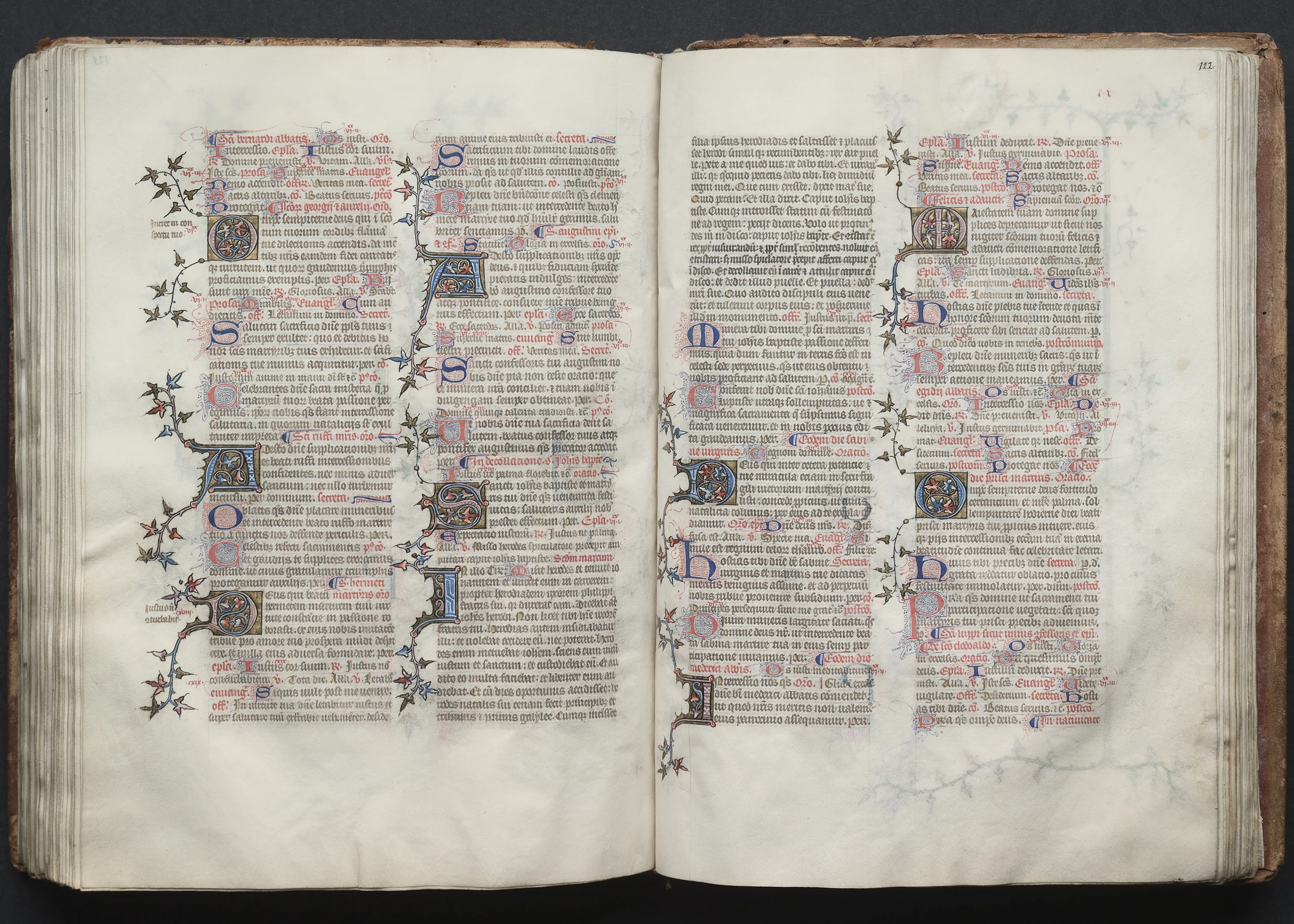 The Gotha Missal: Fol. 122r, Text