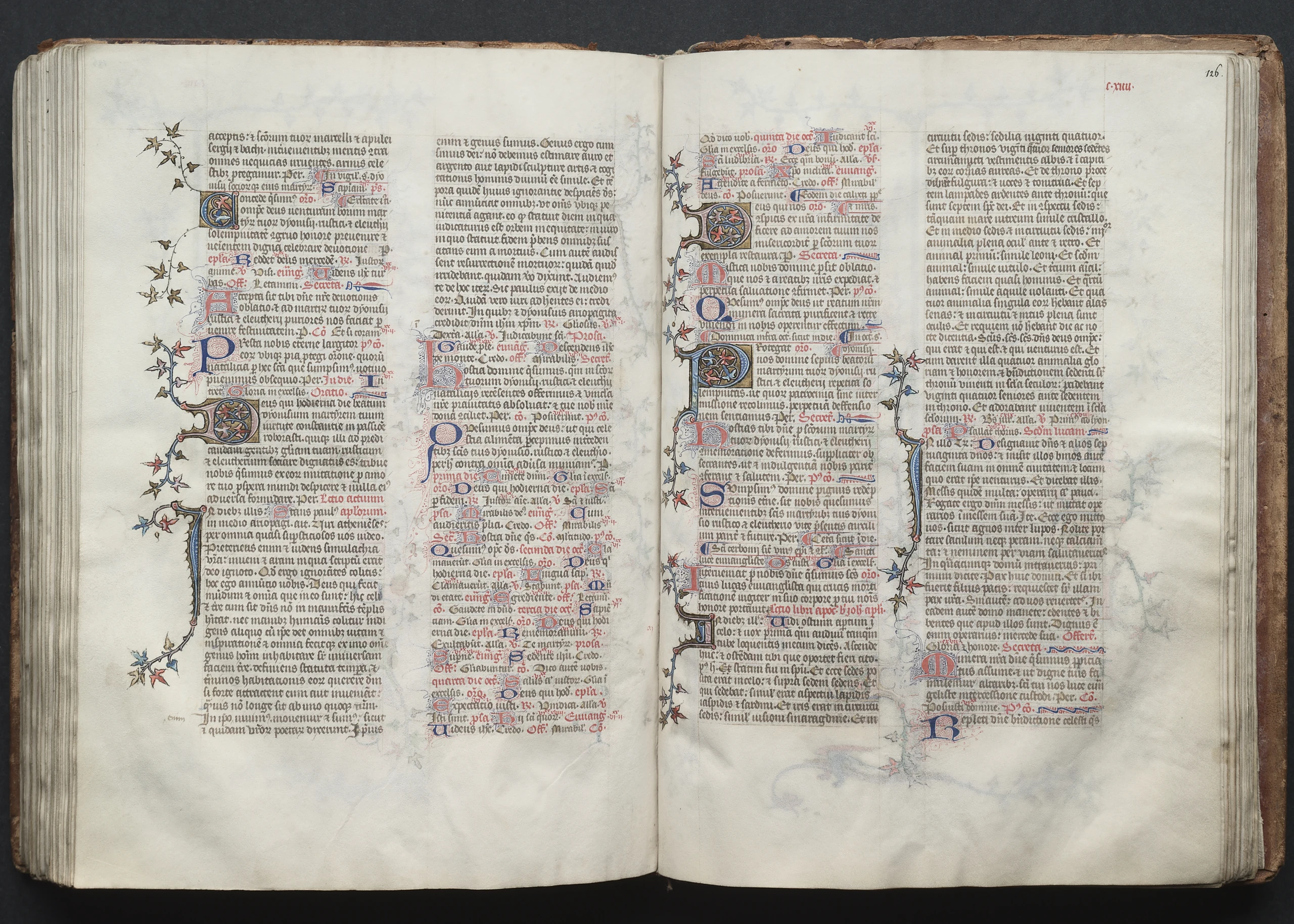 The Gotha Missal: Fol. 126r, Text