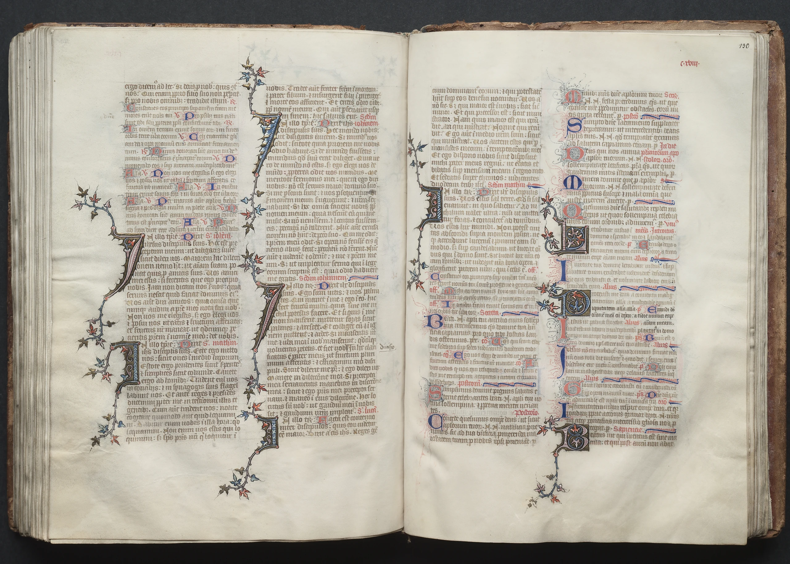 The Gotha Missal: Fol. 130r, Text