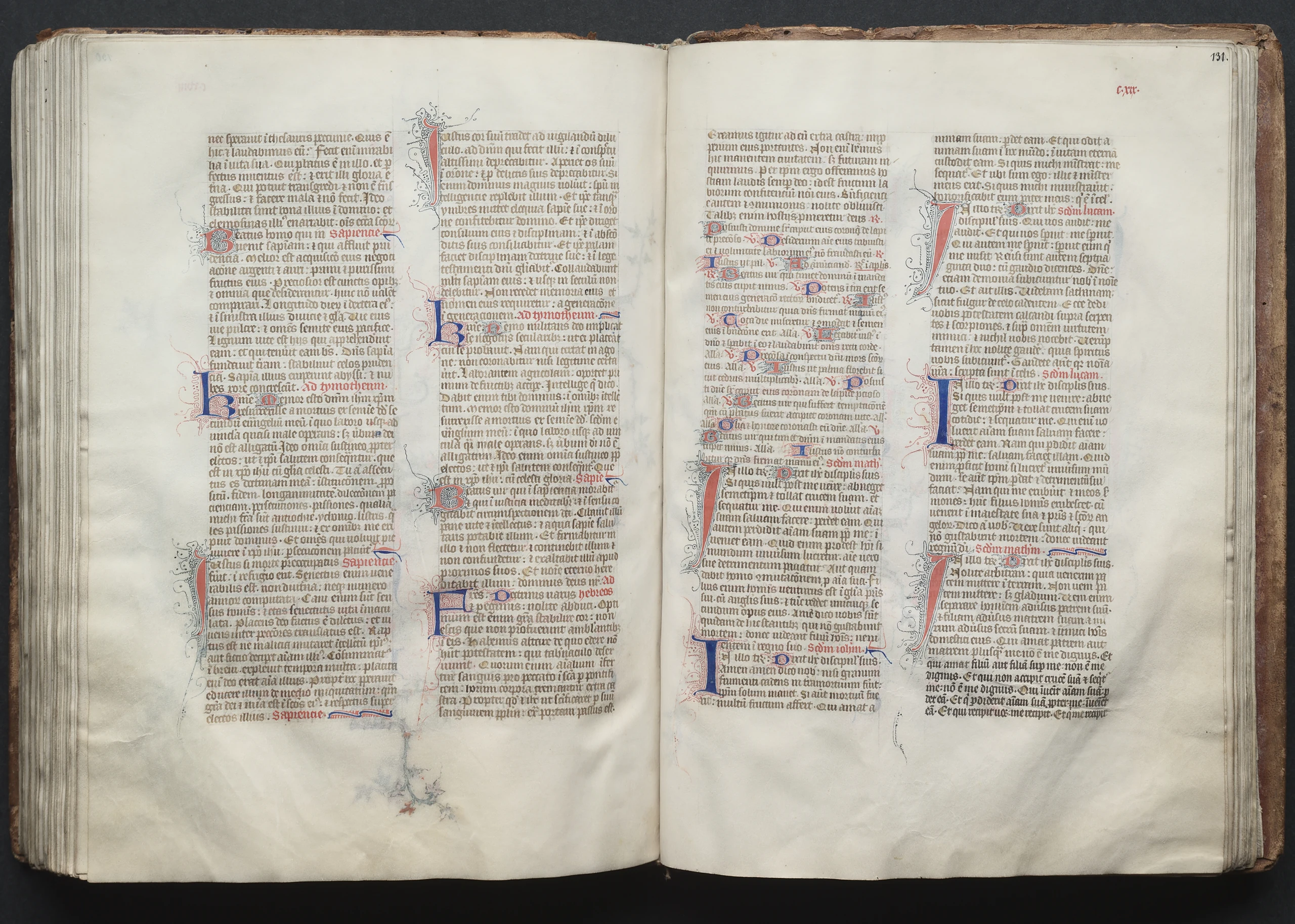 The Gotha Missal: Fol. 131r, Text