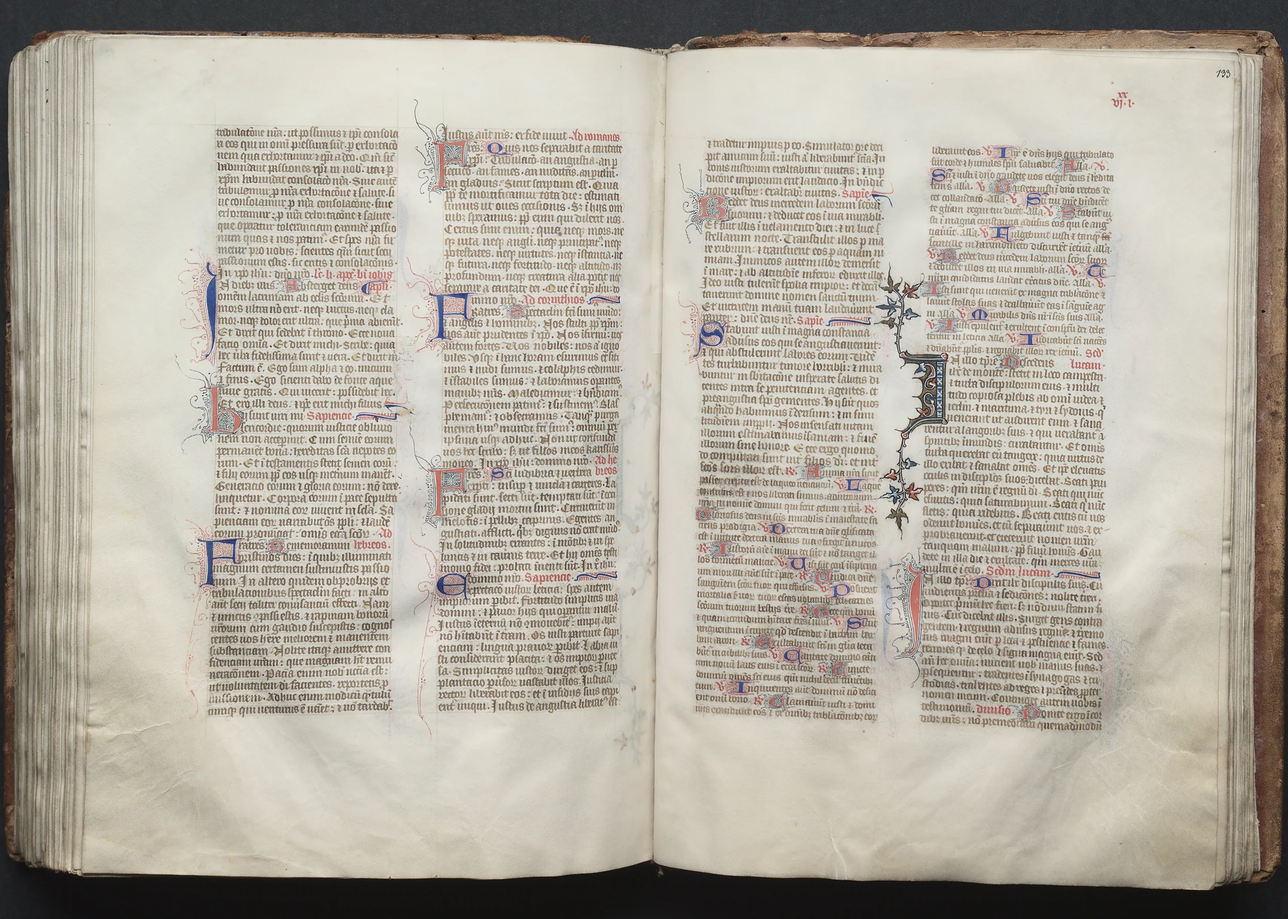 The Gotha Missal: Fol. 133r, Text