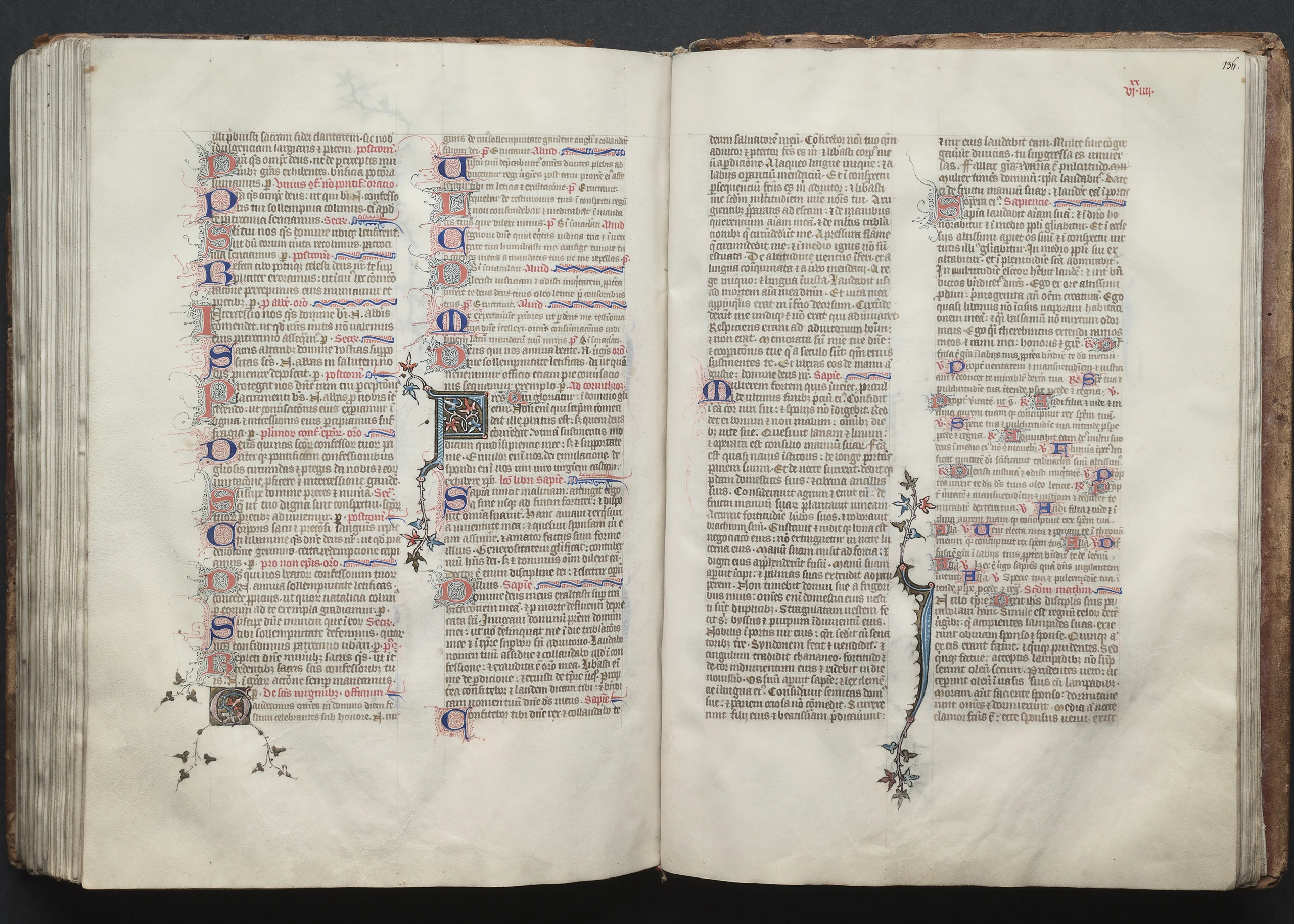 The Gotha Missal: Fol. 136r, Text