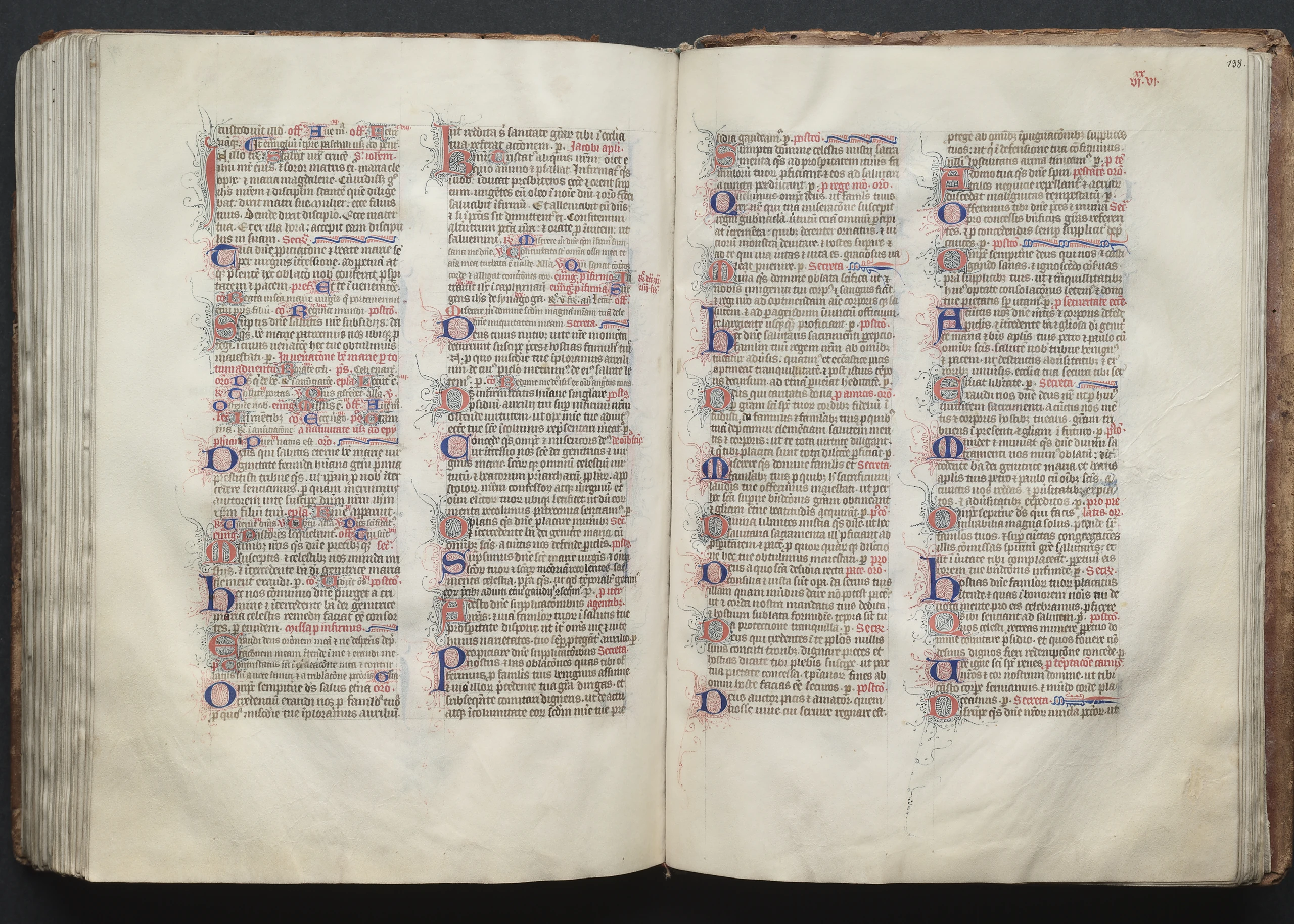The Gotha Missal: Fol. 138r, Text