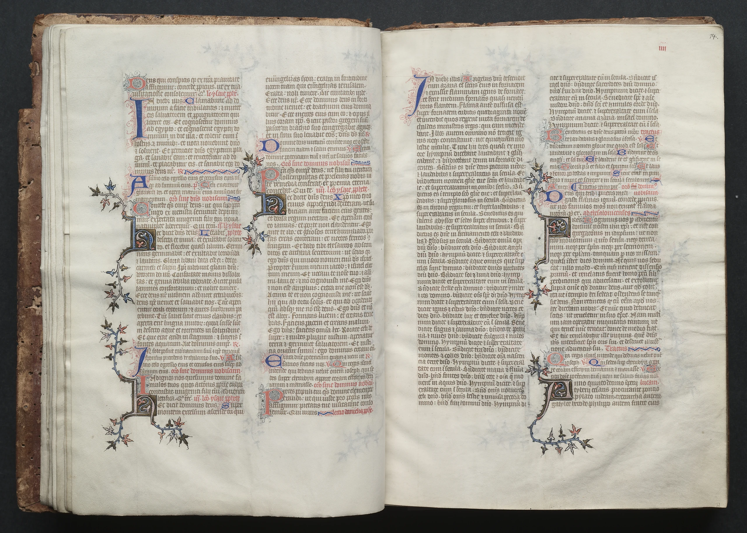 The Gotha Missal: Fol. 14r, Text