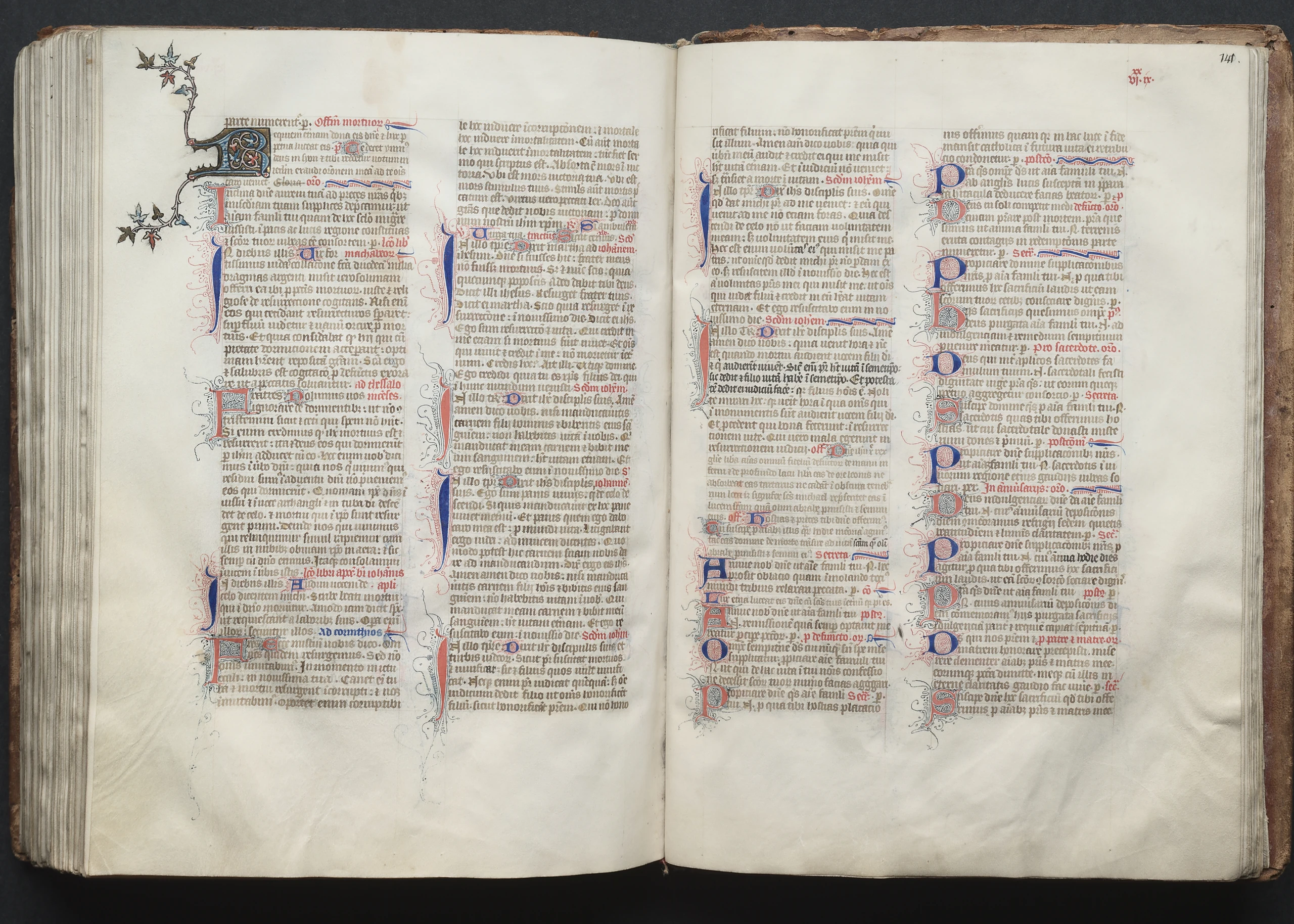 The Gotha Missal: Fol. 141r, Text