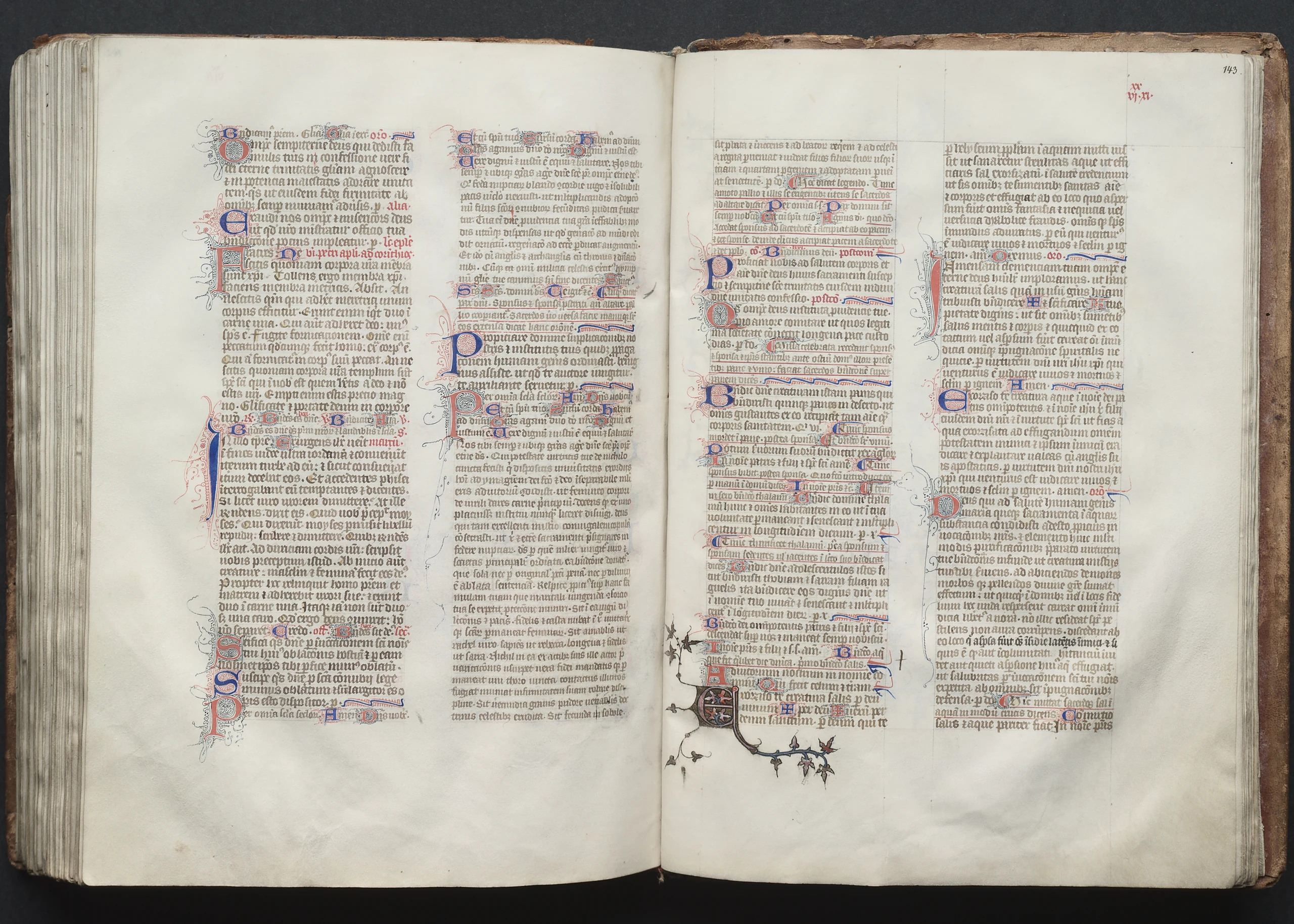 The Gotha Missal: Fol. 143r, Text