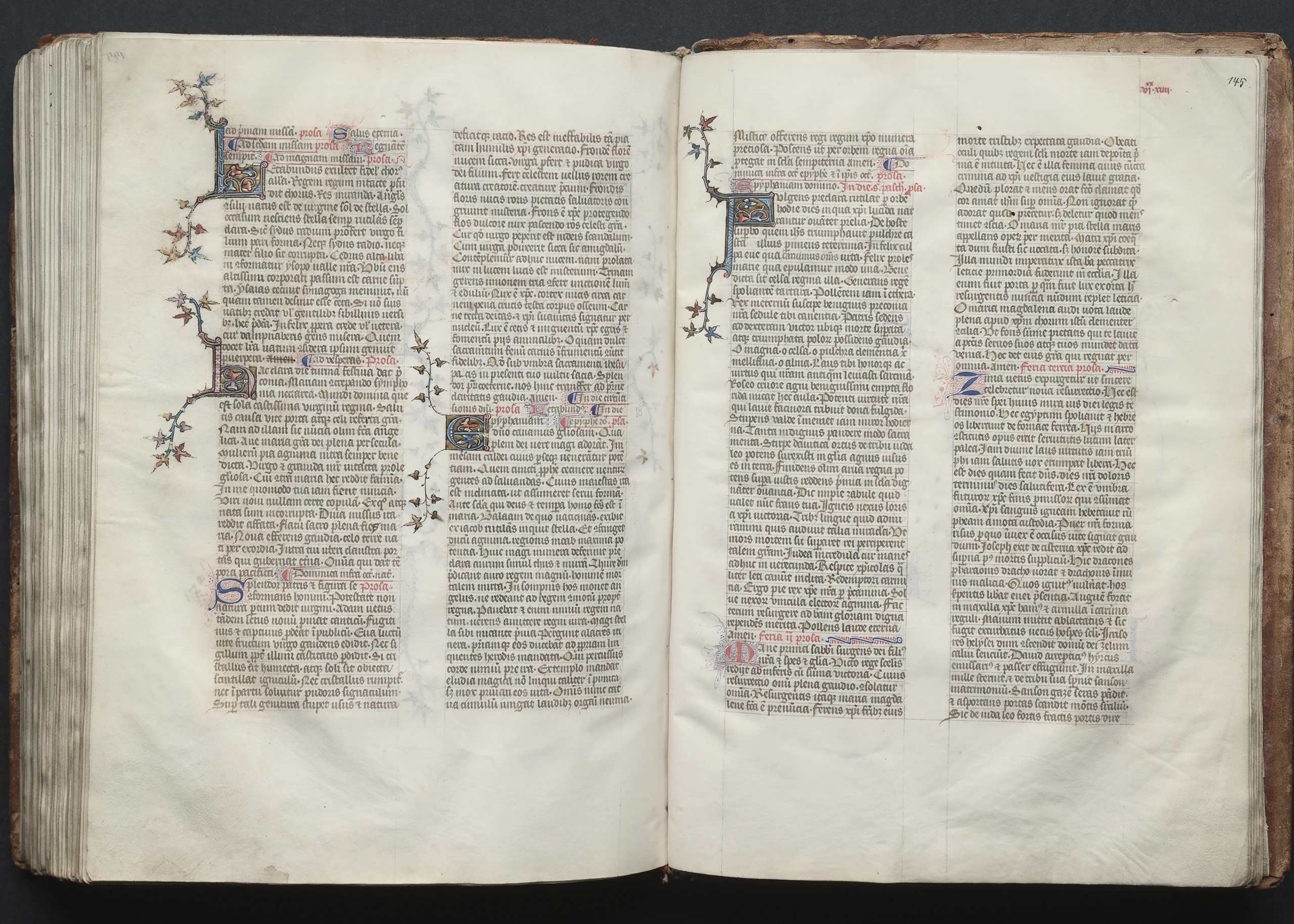 The Gotha Missal: Fol. 145r, Text