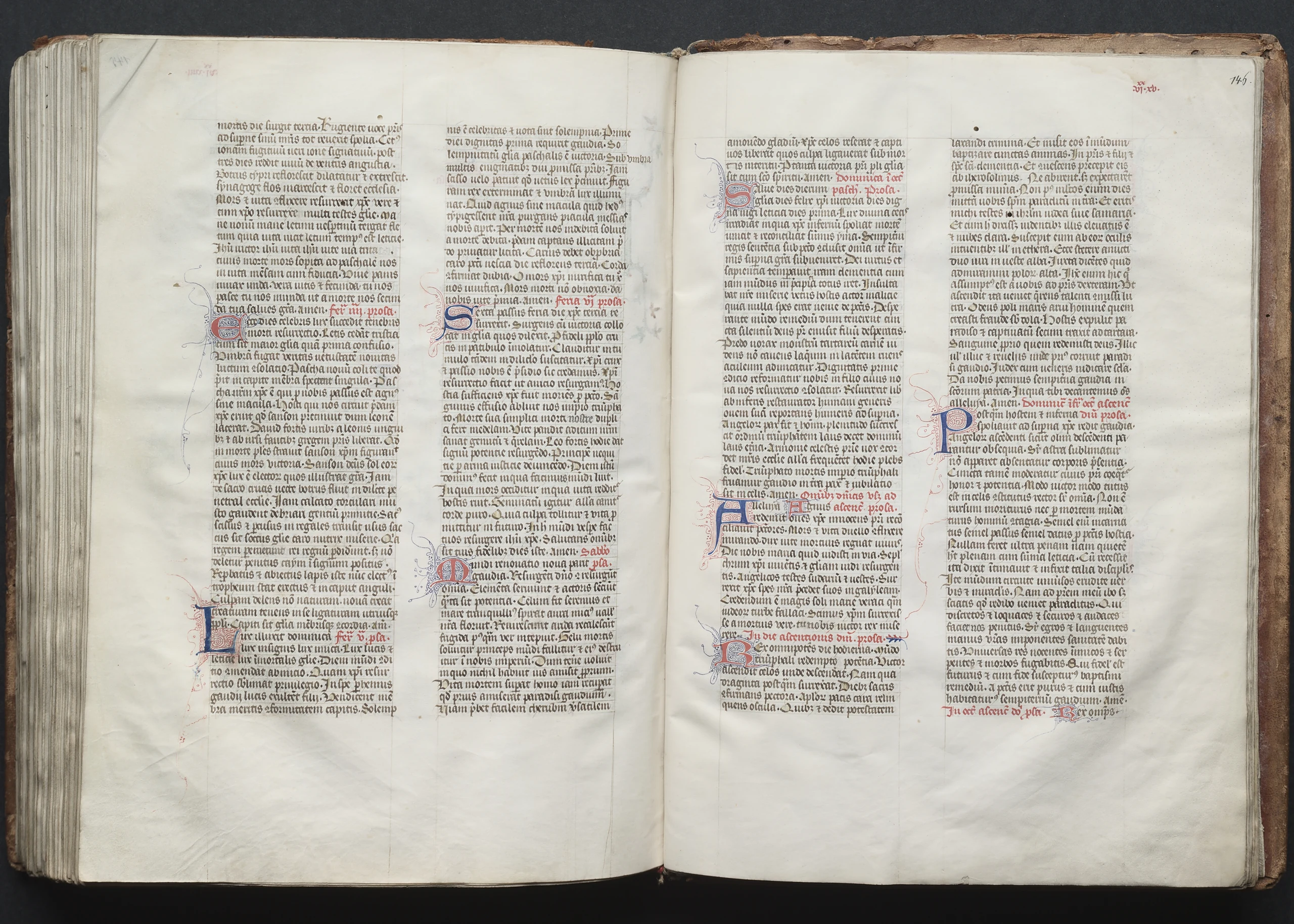 The Gotha Missal: Fol. 146r, Text
