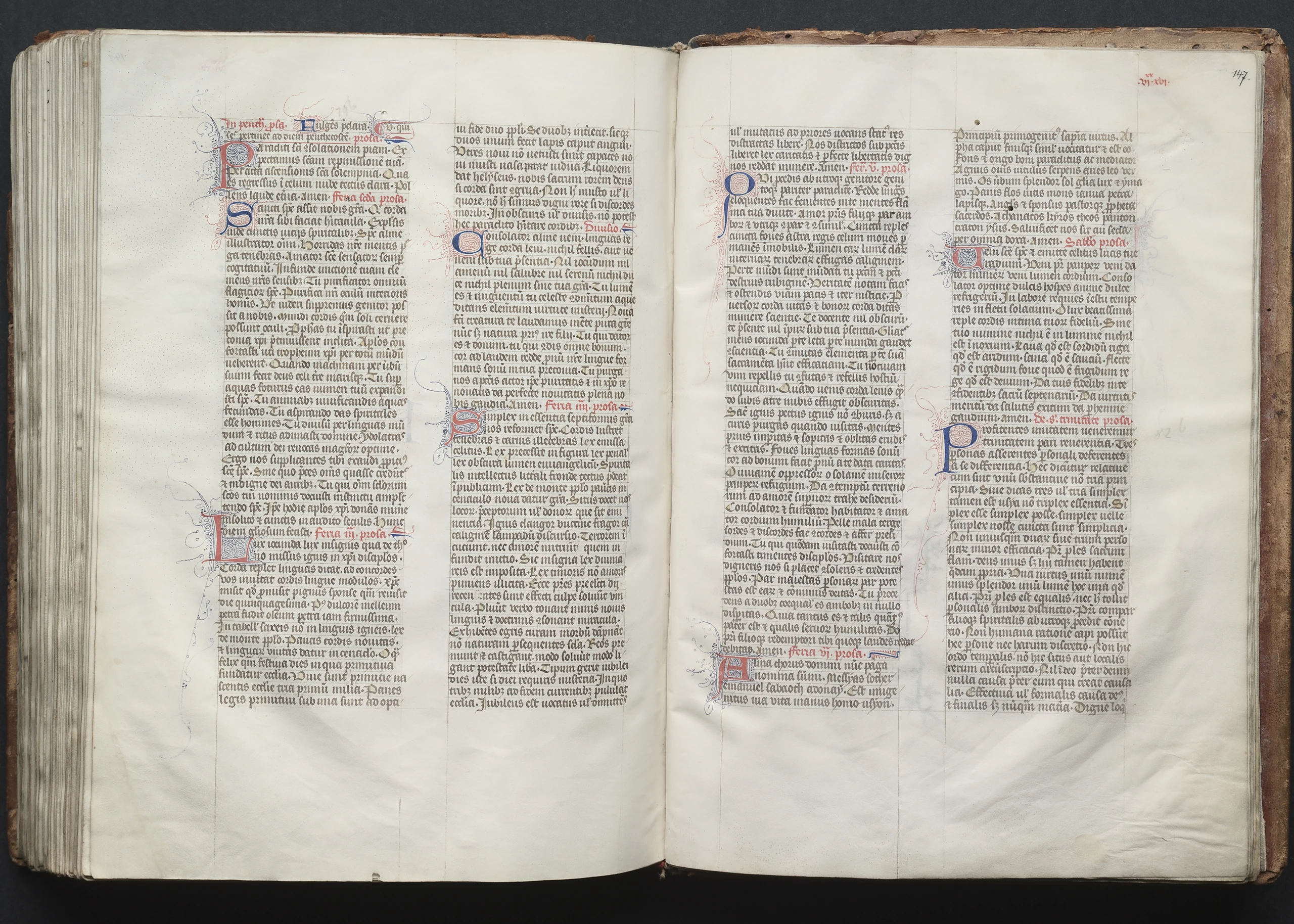 The Gotha Missal: Fol. 147r, Text