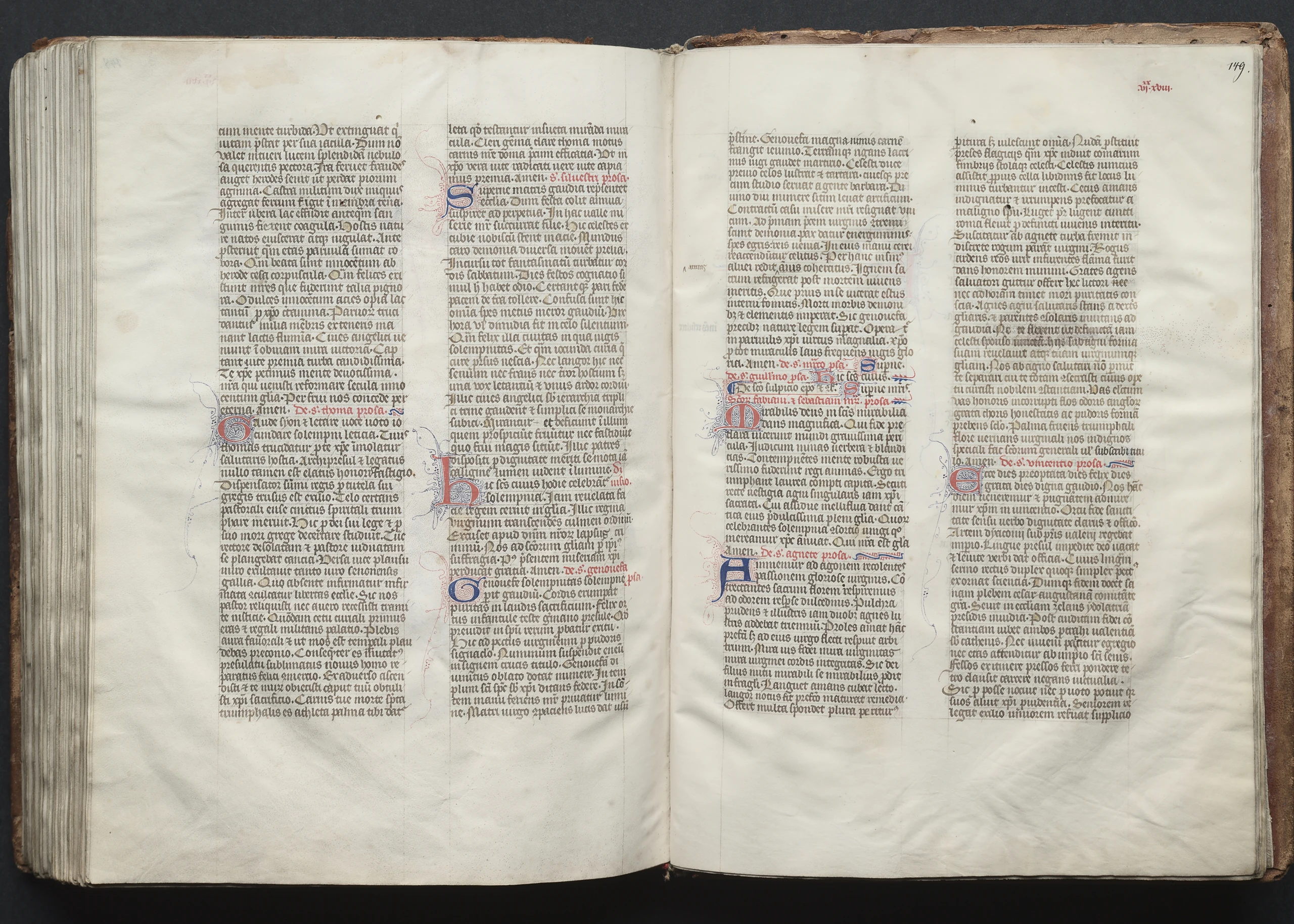 The Gotha Missal: Fol. 149r, Text