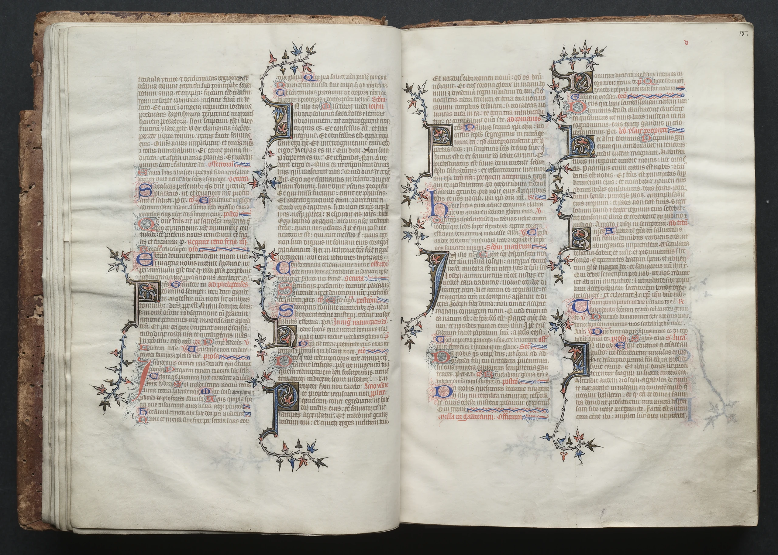 The Gotha Missal: Fol. 15r, Text