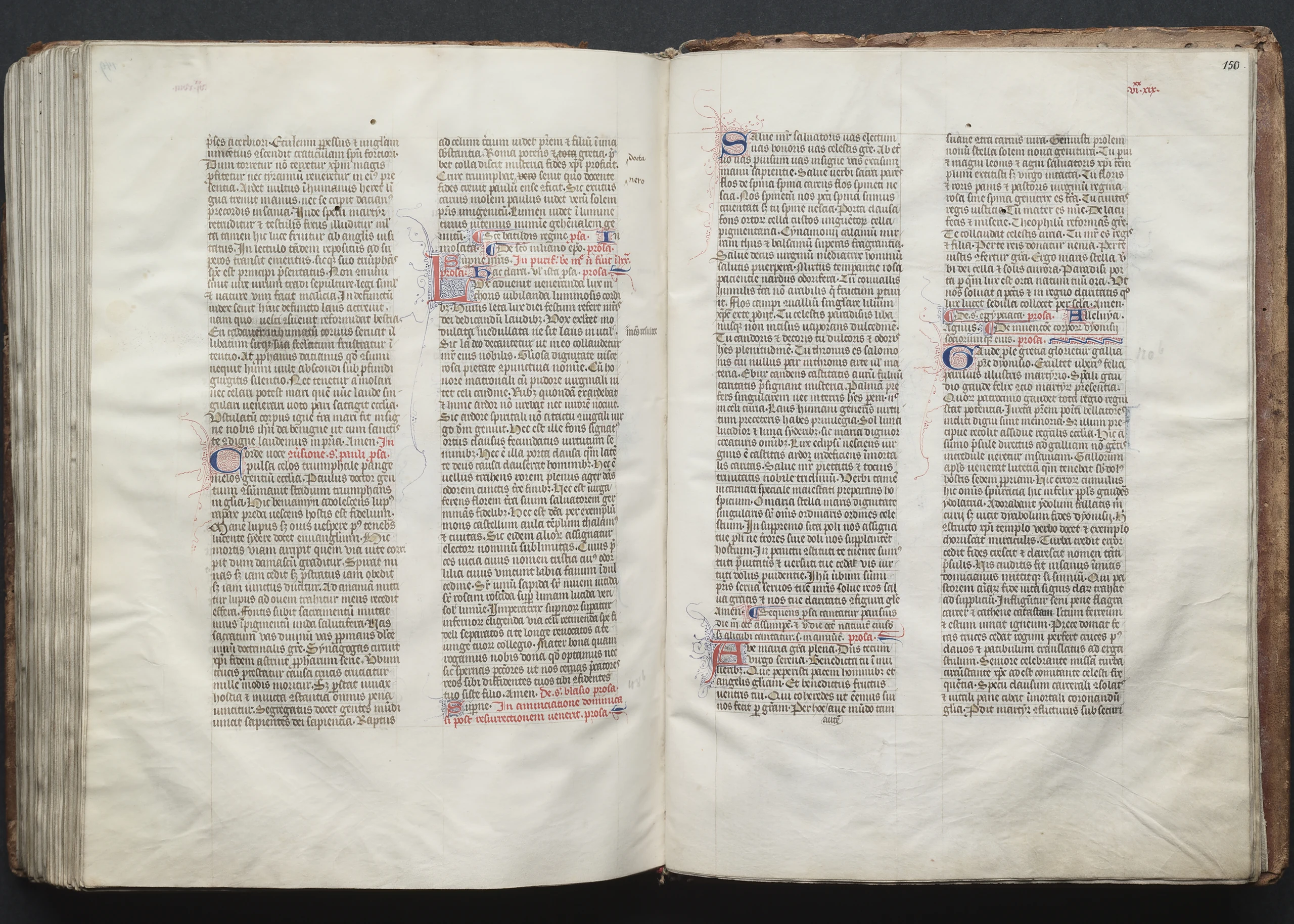 The Gotha Missal: Fol. 150r, Text