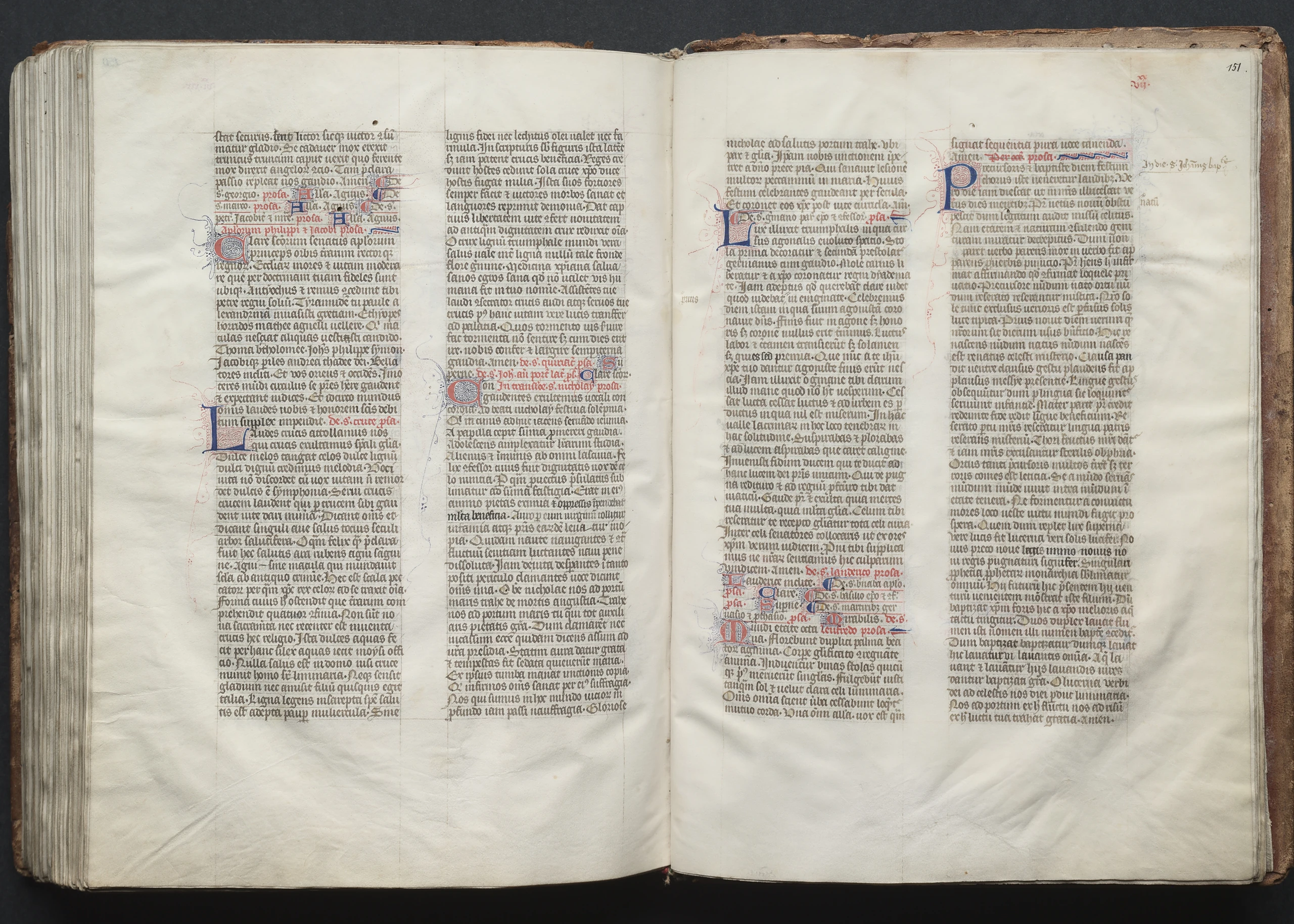 The Gotha Missal: Fol. 151r, Text