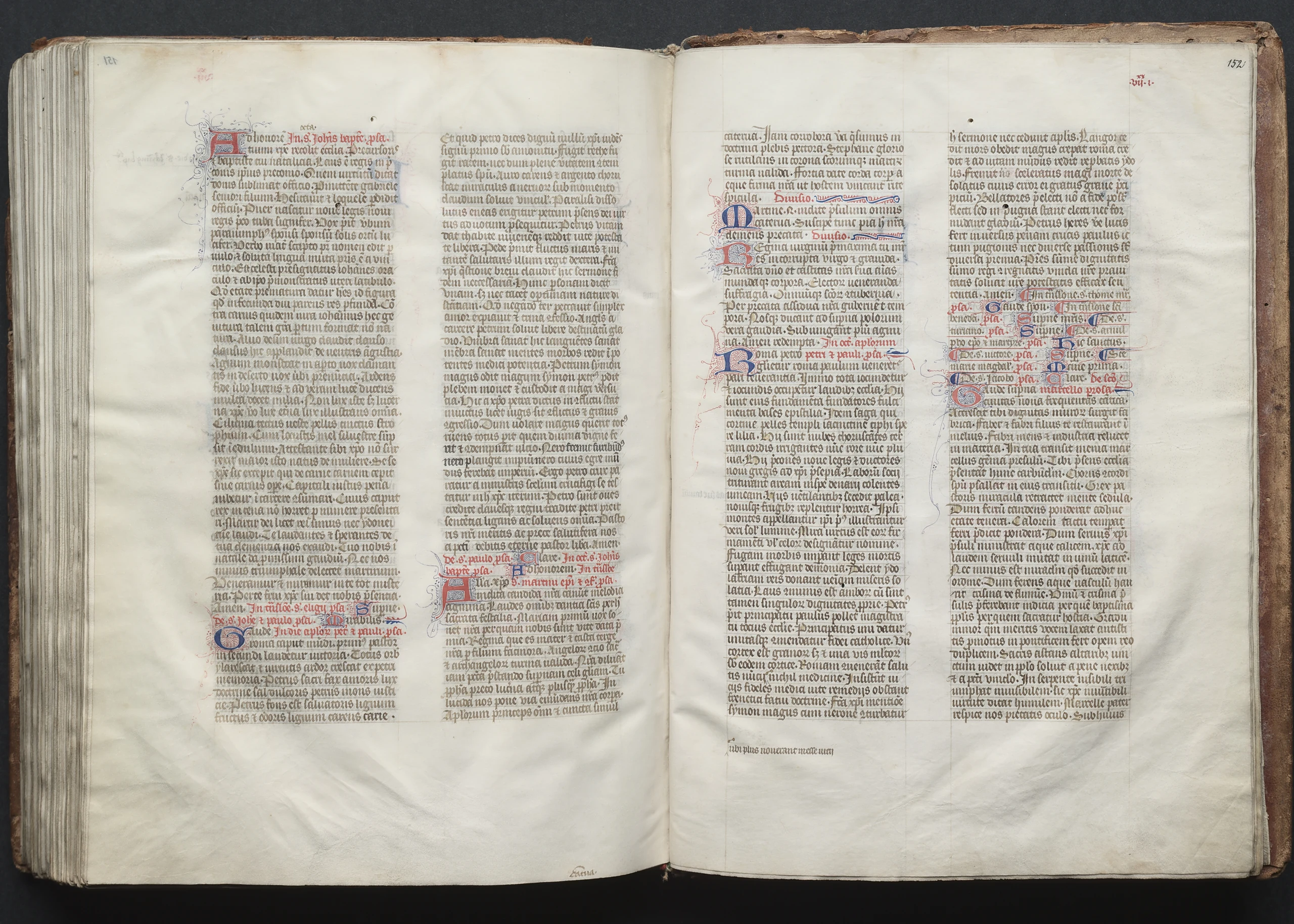 The Gotha Missal: Fol. 152r, Text