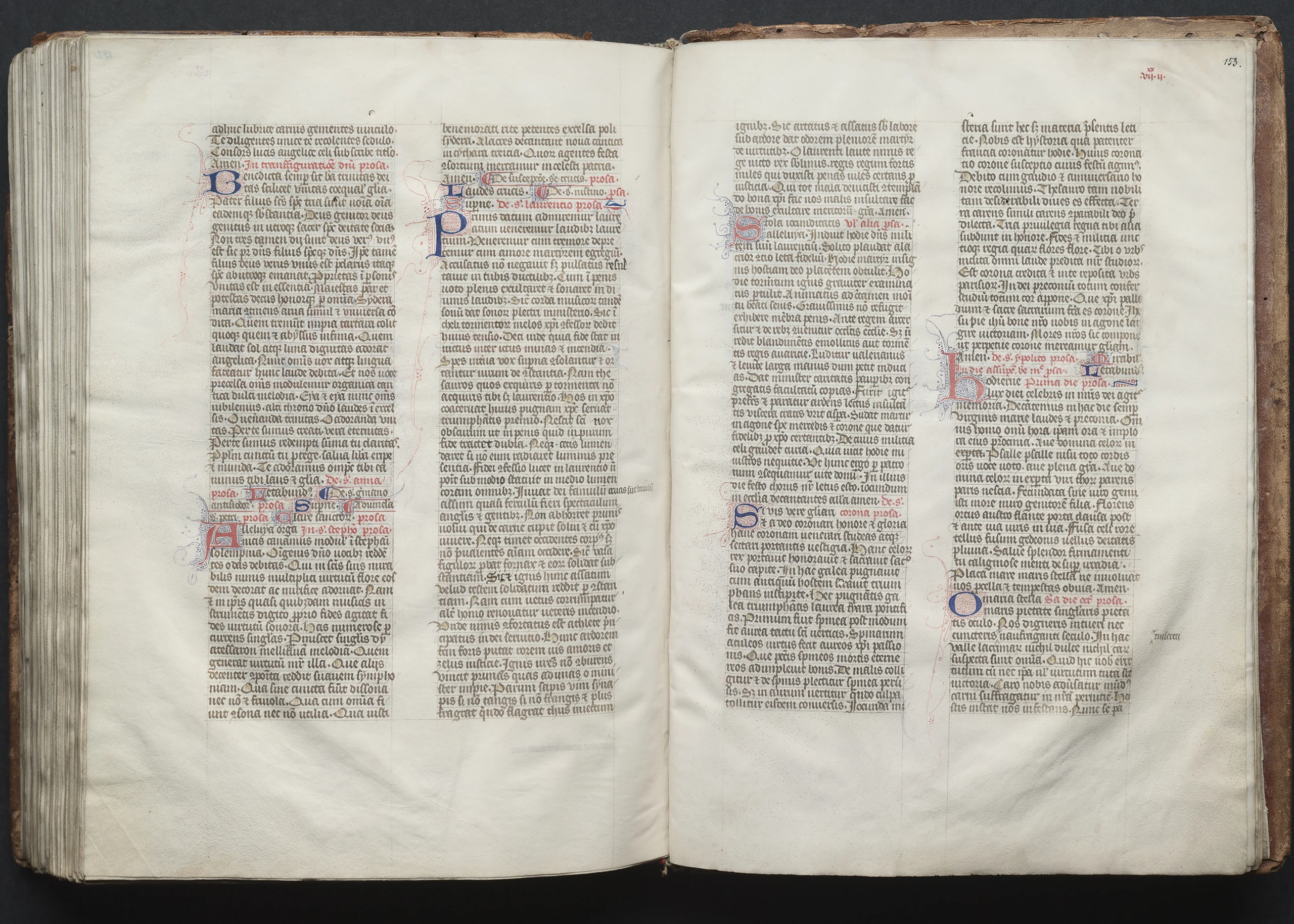 The Gotha Missal: Fol. 153r, Text