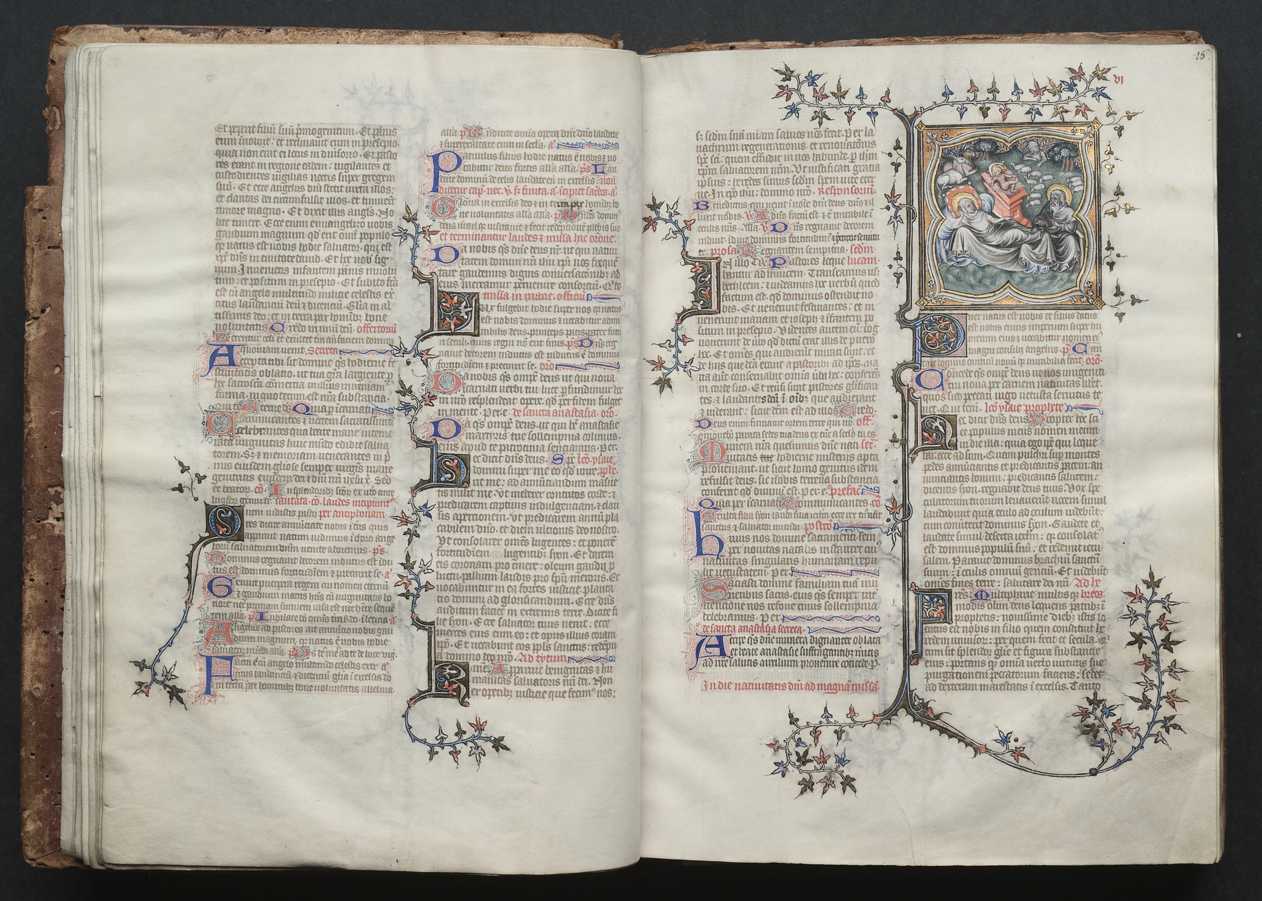 The Gotha Missal: Fol. 16r, Nativity