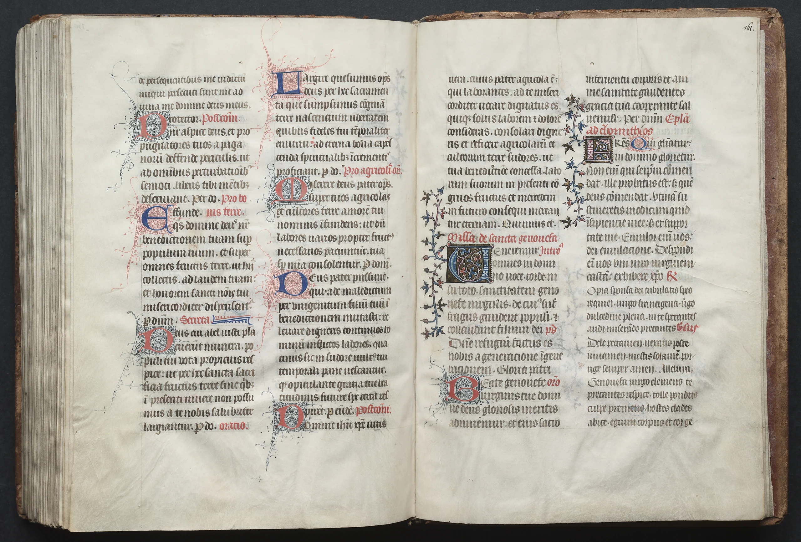 The Gotha Missal: Fol. 161r, Text