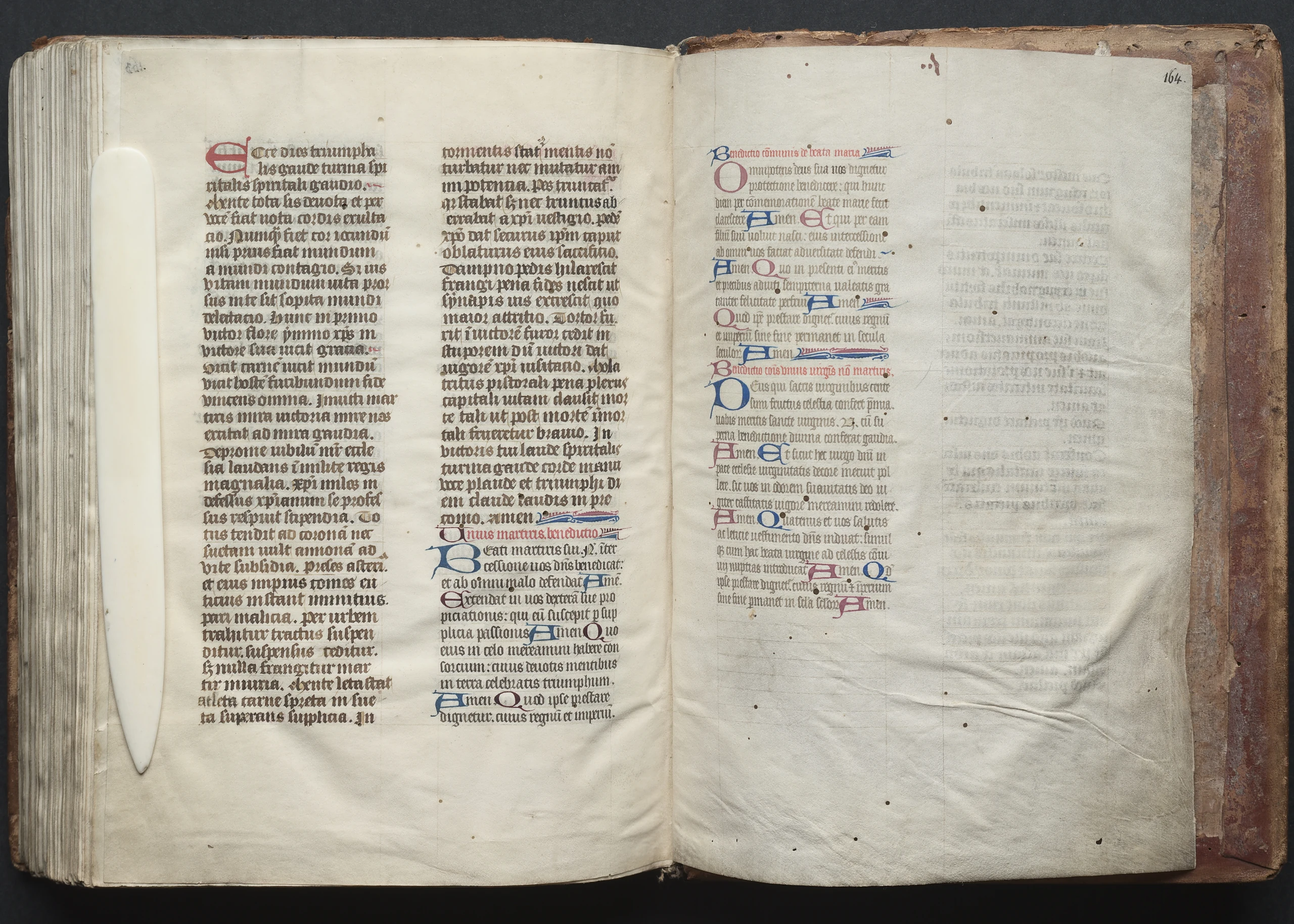 The Gotha Missal: Fol. 164r, Text