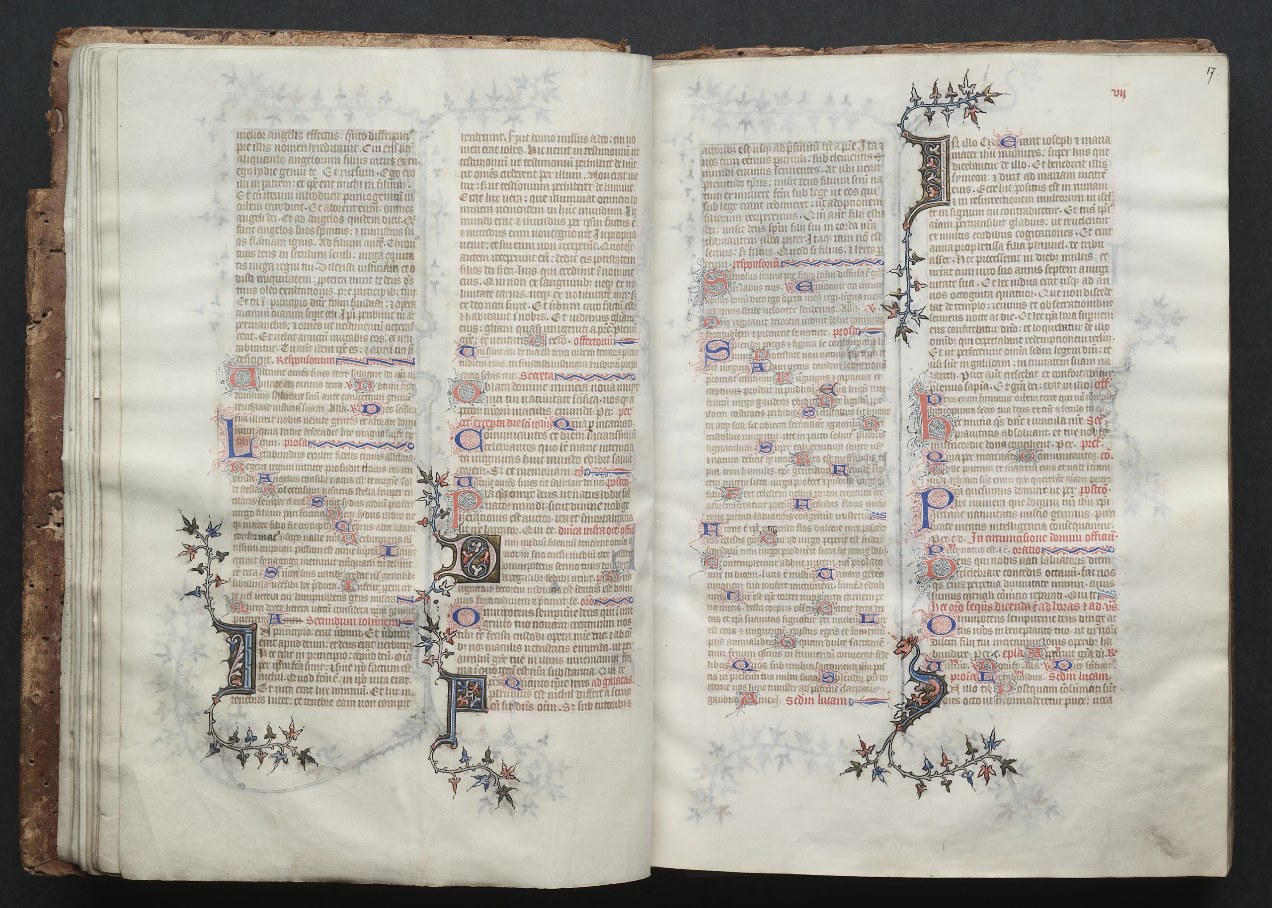 The Gotha Missal: Fol. 17r, Text