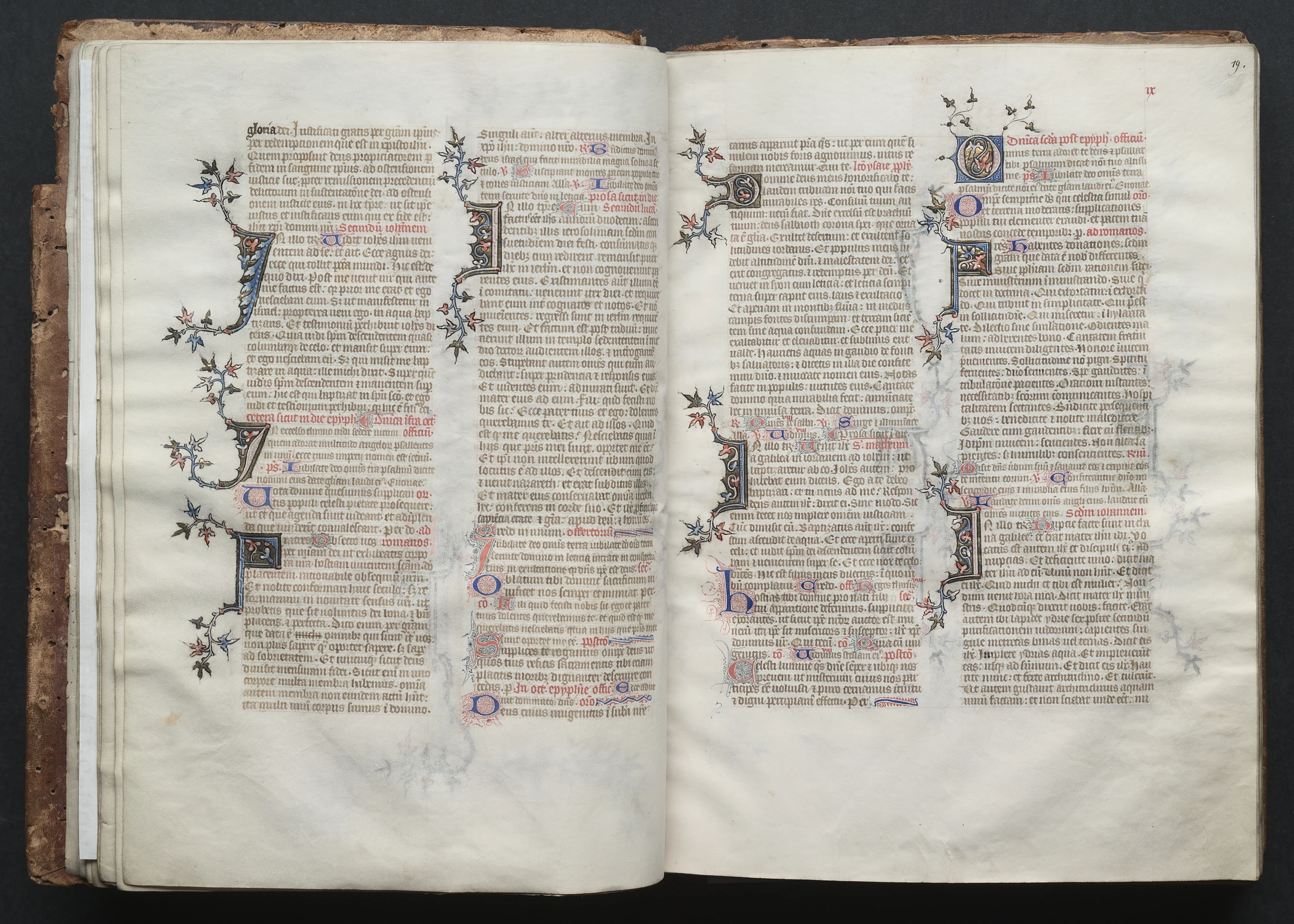 The Gotha Missal: Fol. 19r, Text