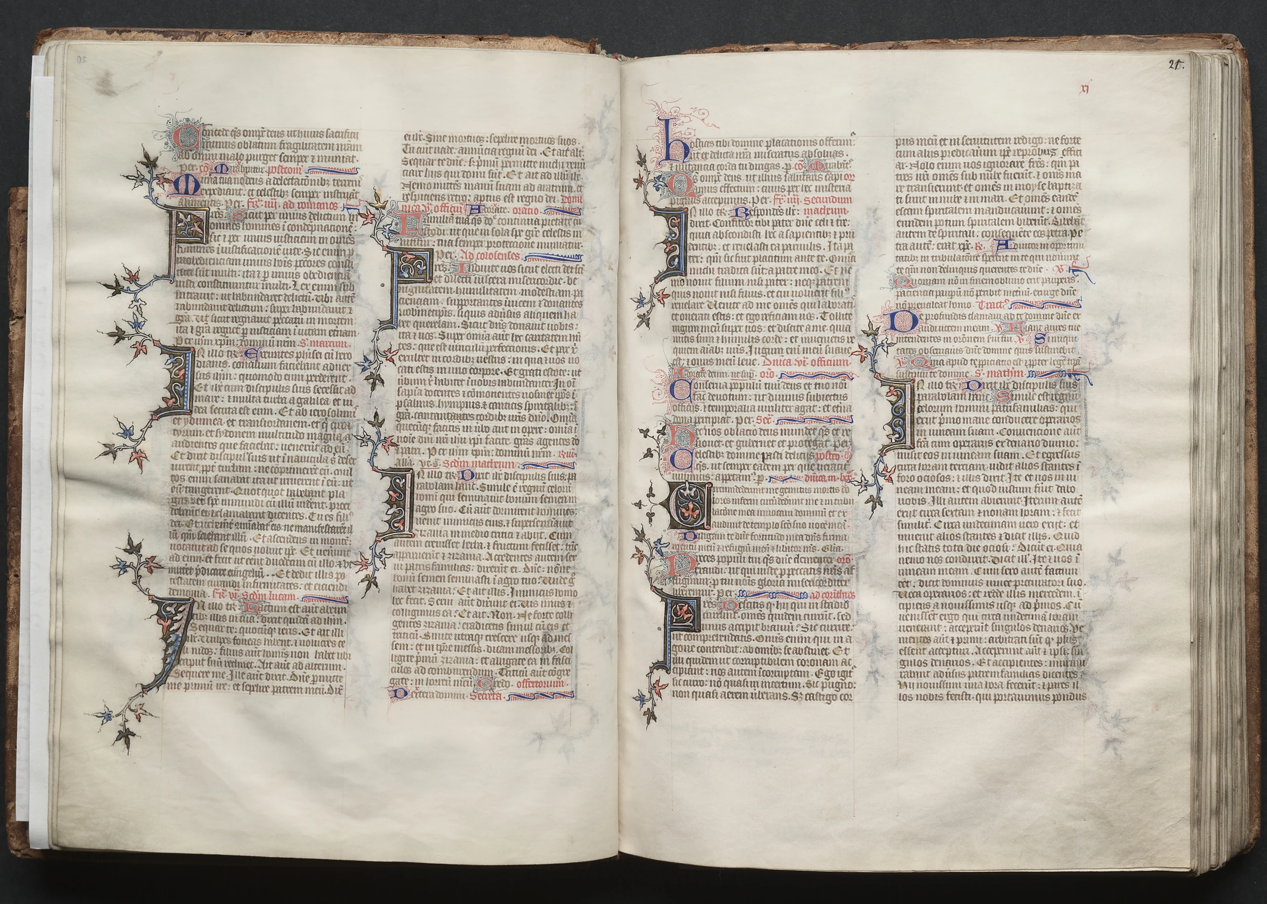 The Gotha Missal: Fol. 21r, Text