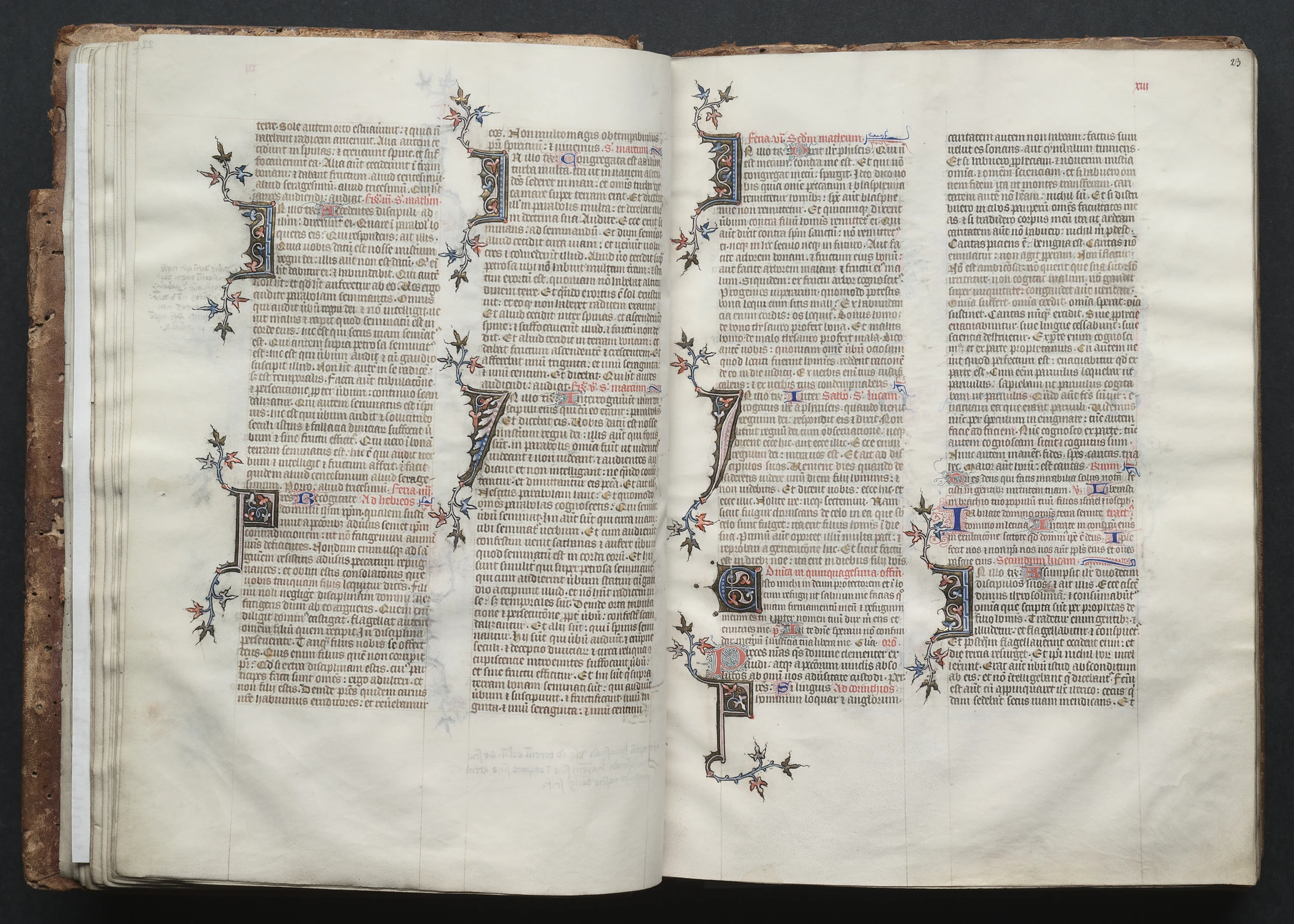 The Gotha Missal: Fol. 23r, Text