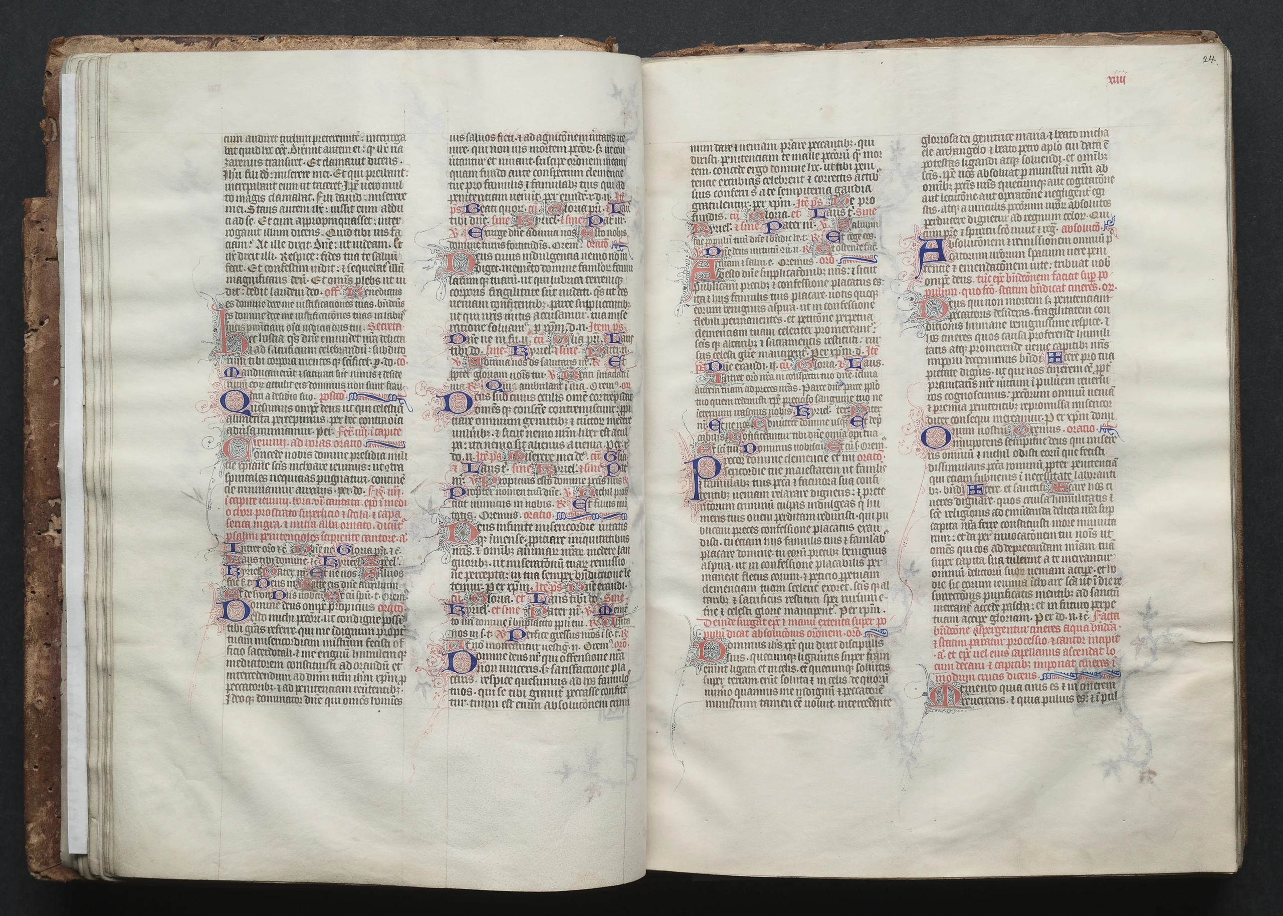 The Gotha Missal: Fol. 24r, Text