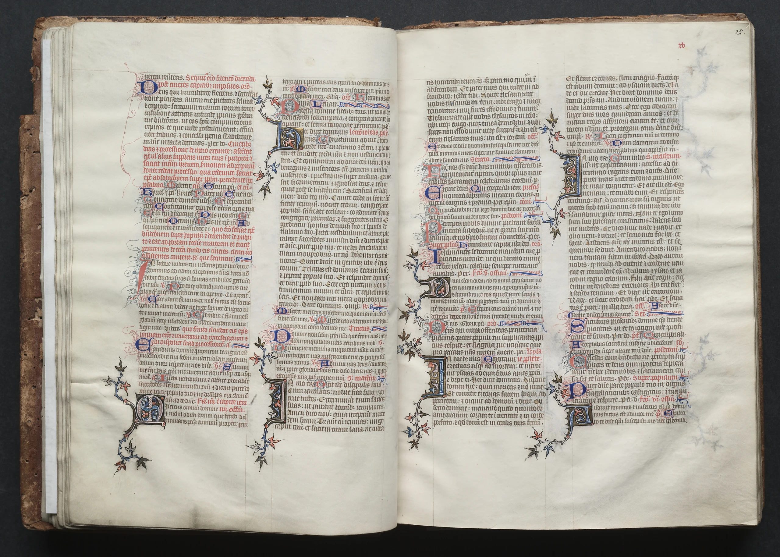 The Gotha Missal: Fol. 25r, Text