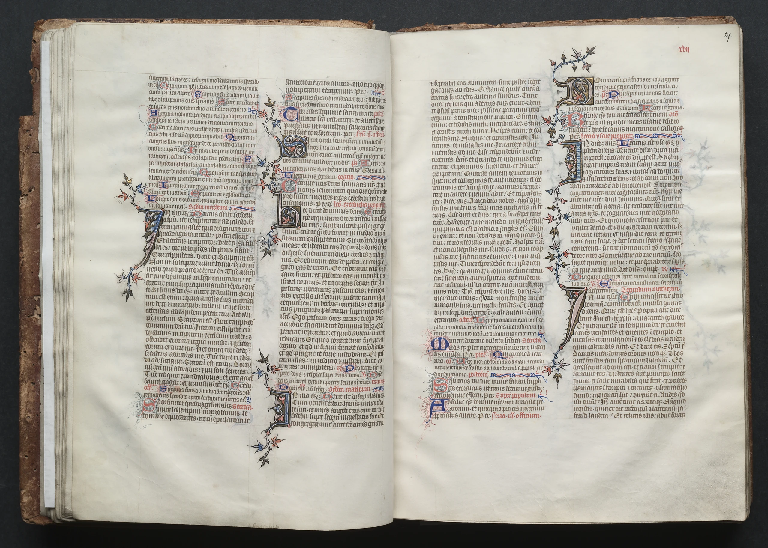 The Gotha Missal: Fol. 27r, Text
