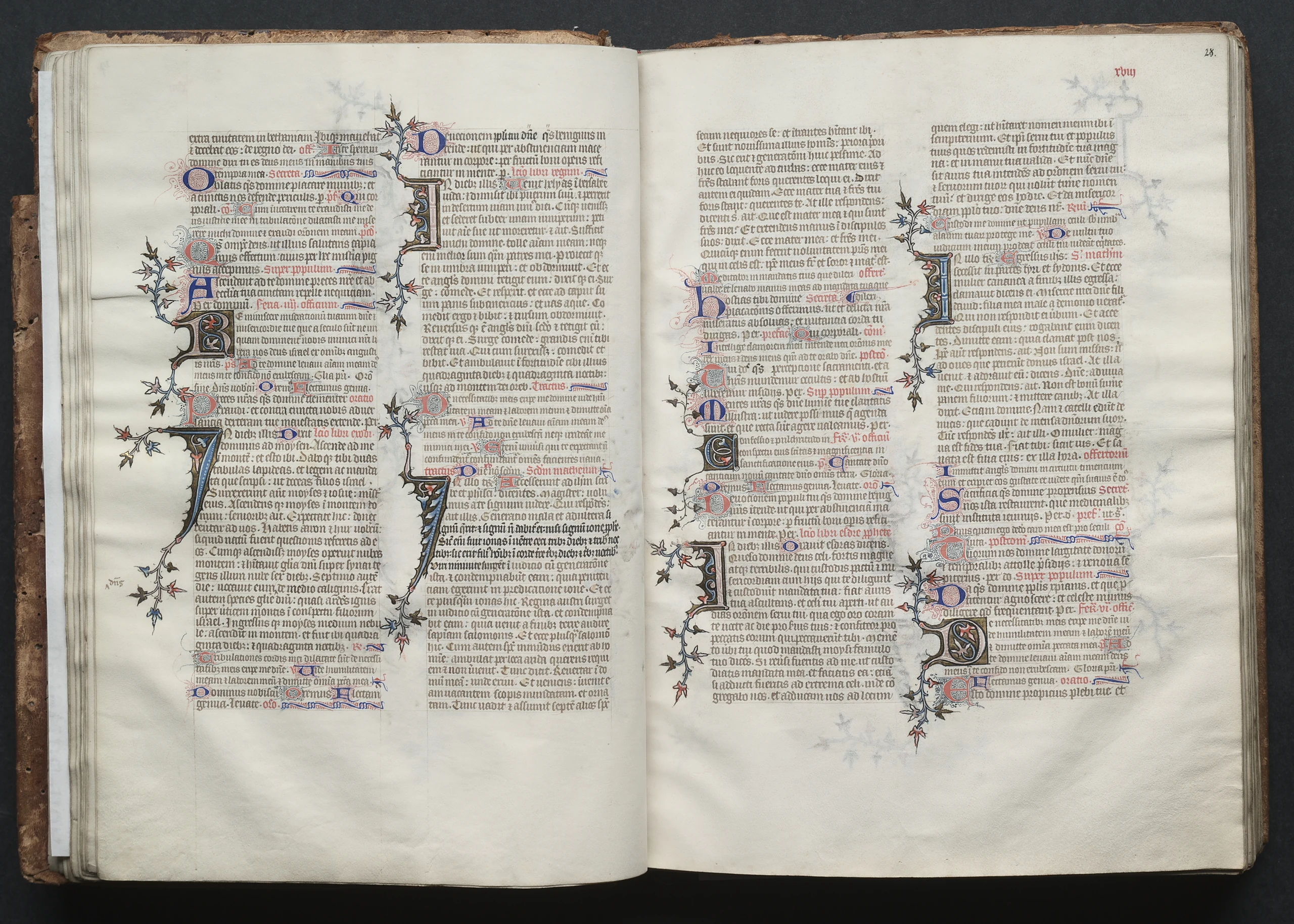 The Gotha Missal: Fol. 28r, Text