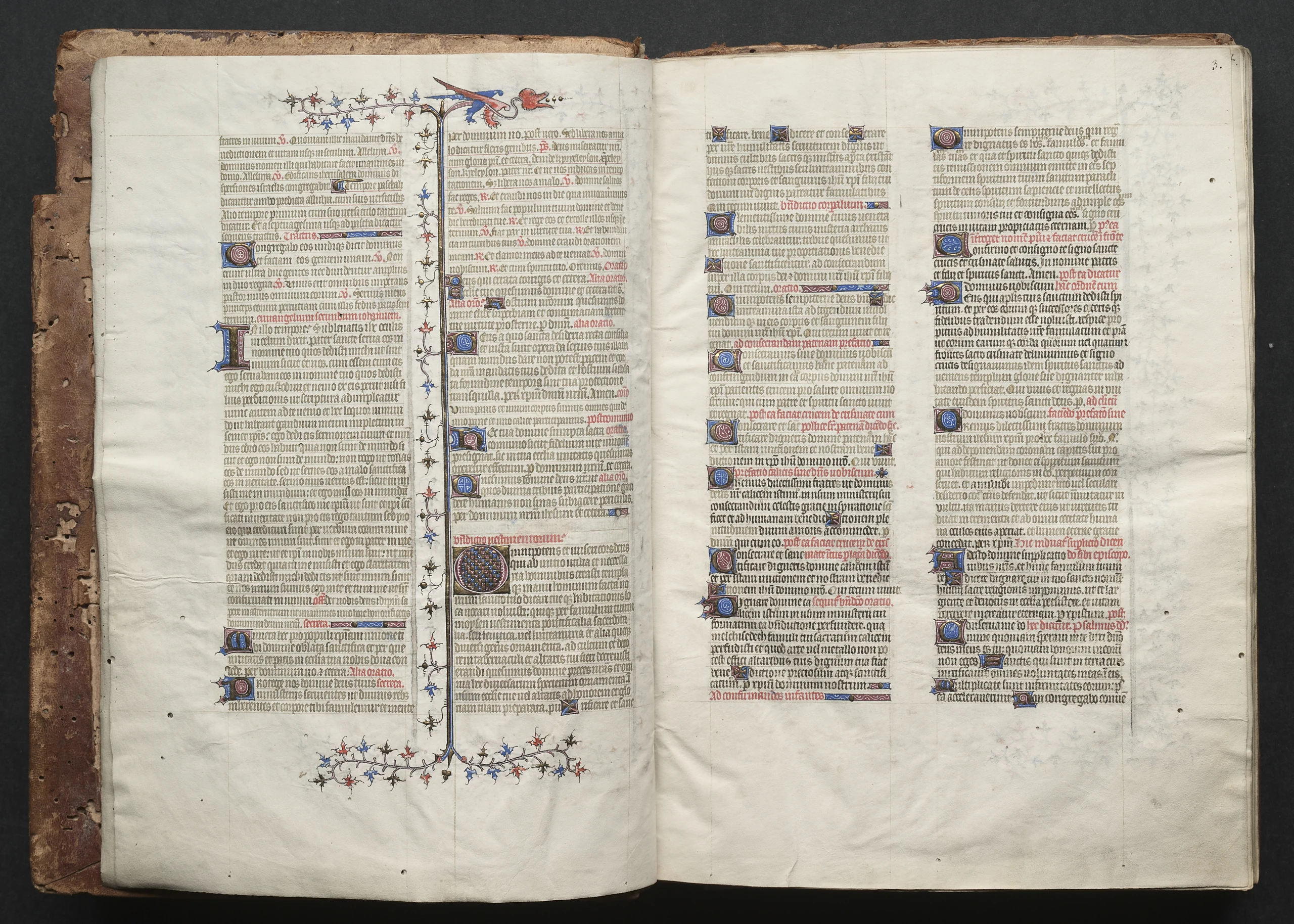 The Gotha Missal: Fol. 3r, Text