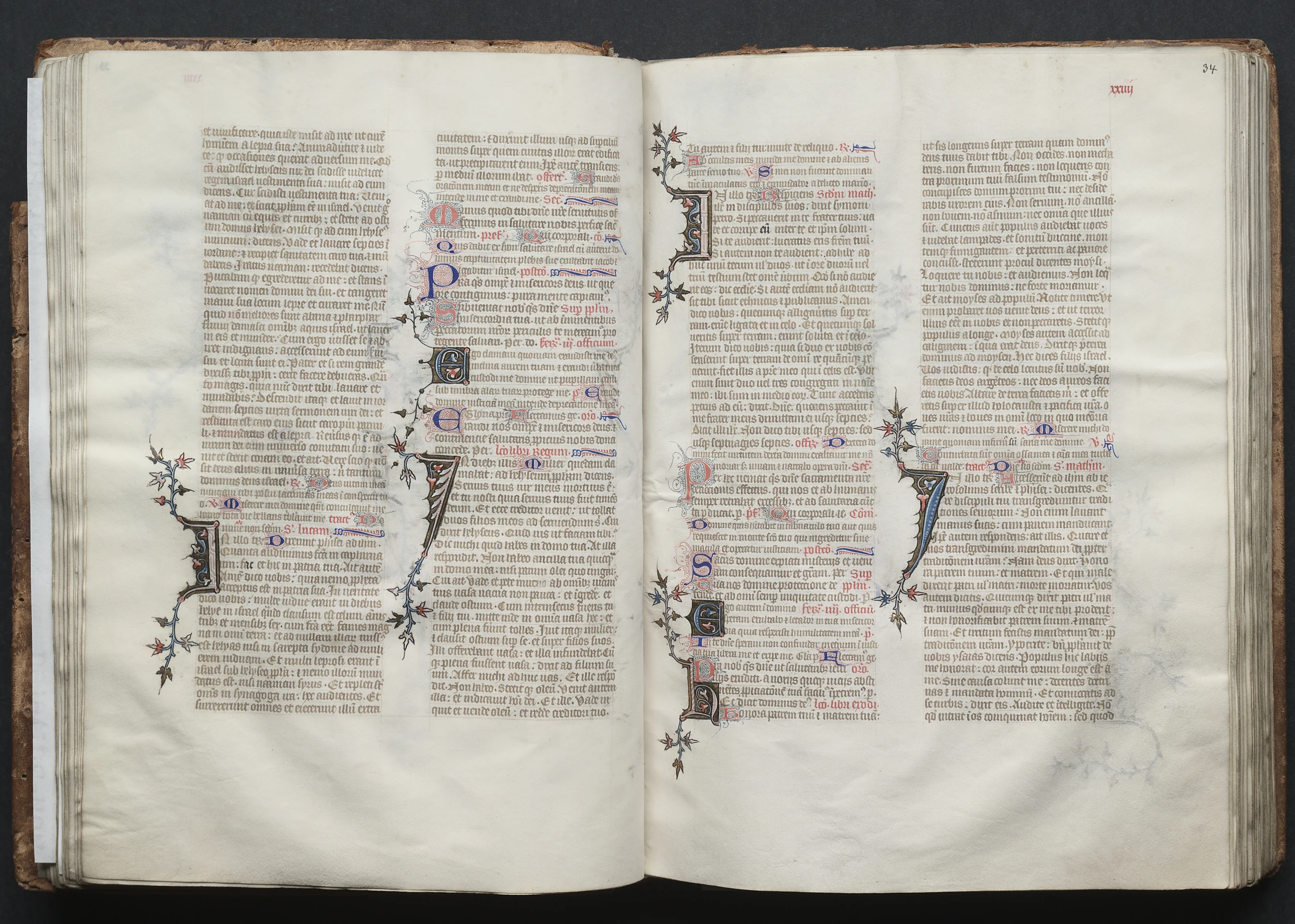 The Gotha Missal: Fol. 34r, Text
