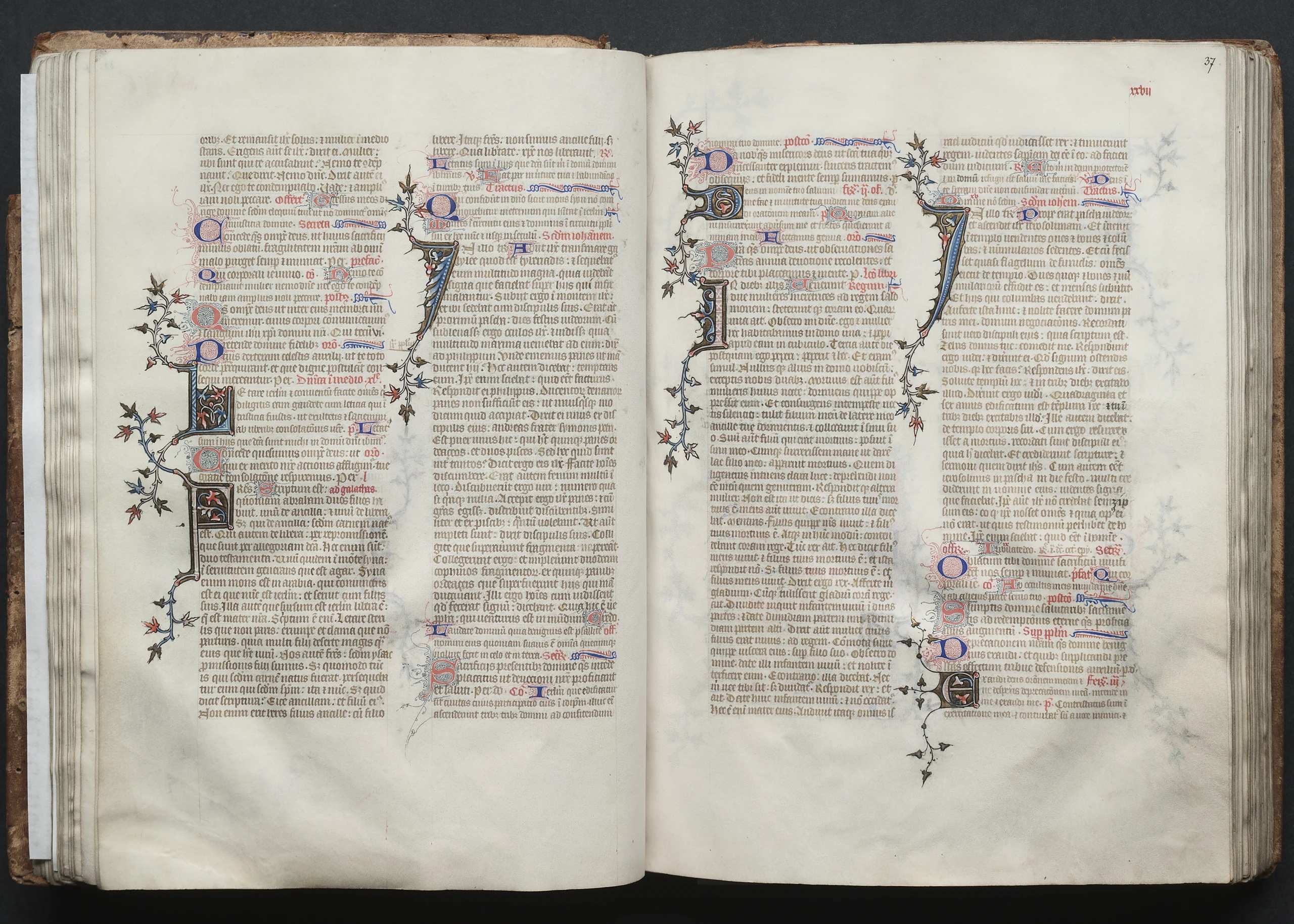 The Gotha Missal: Fol. 37r, Text