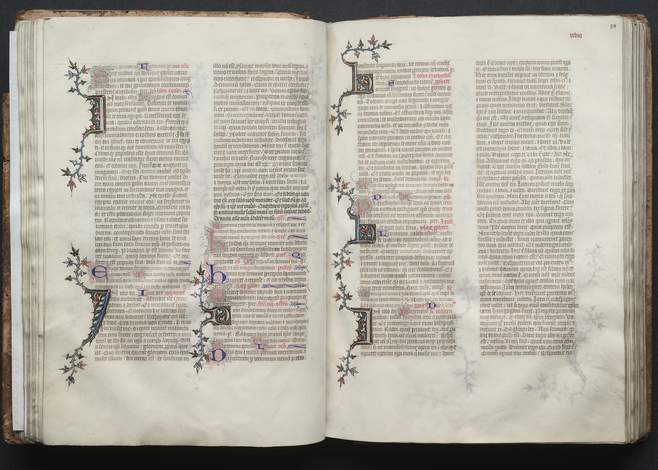 The Gotha Missal: Fol. 38r, Text