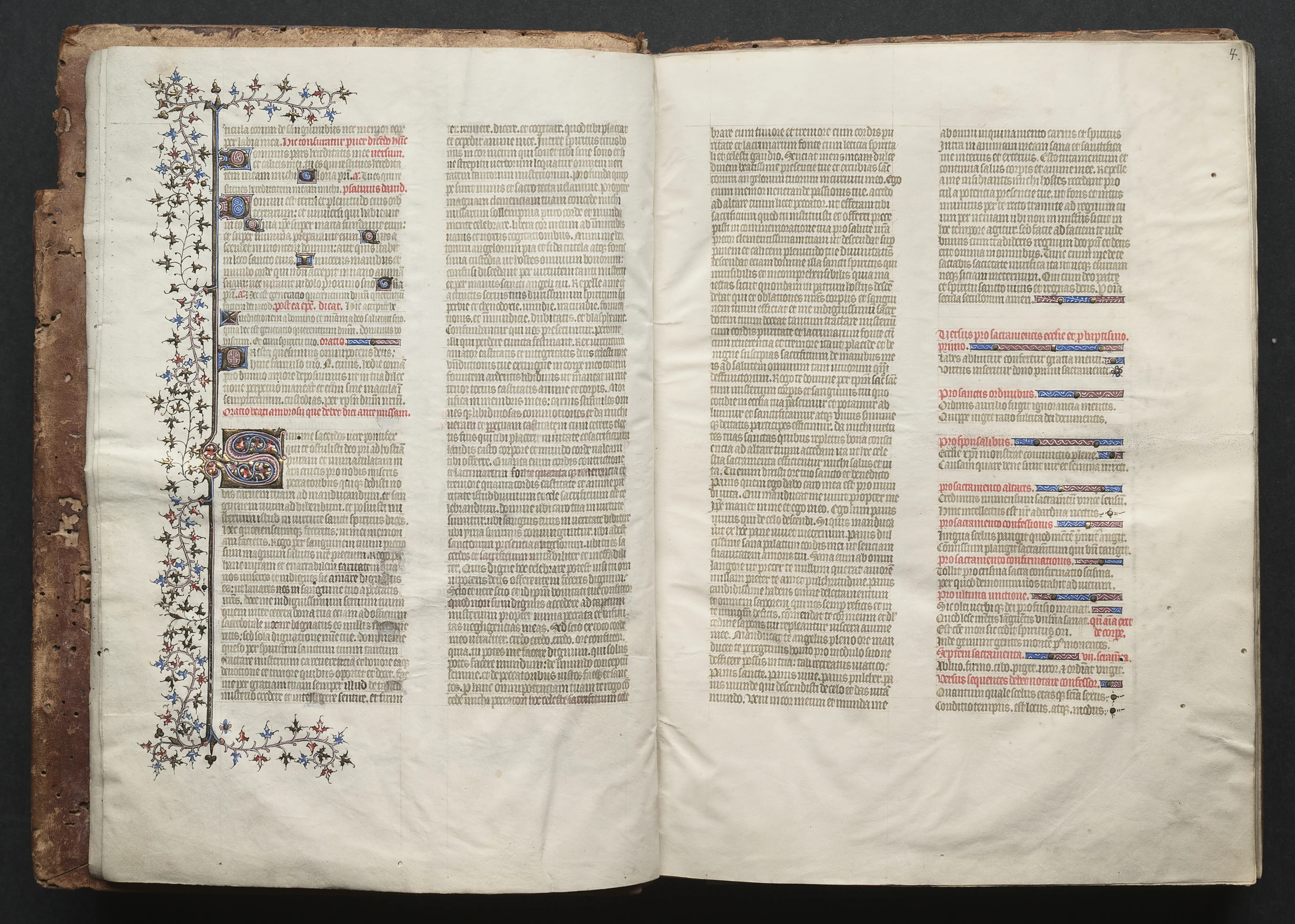 The Gotha Missal: Fol. 4r, Text