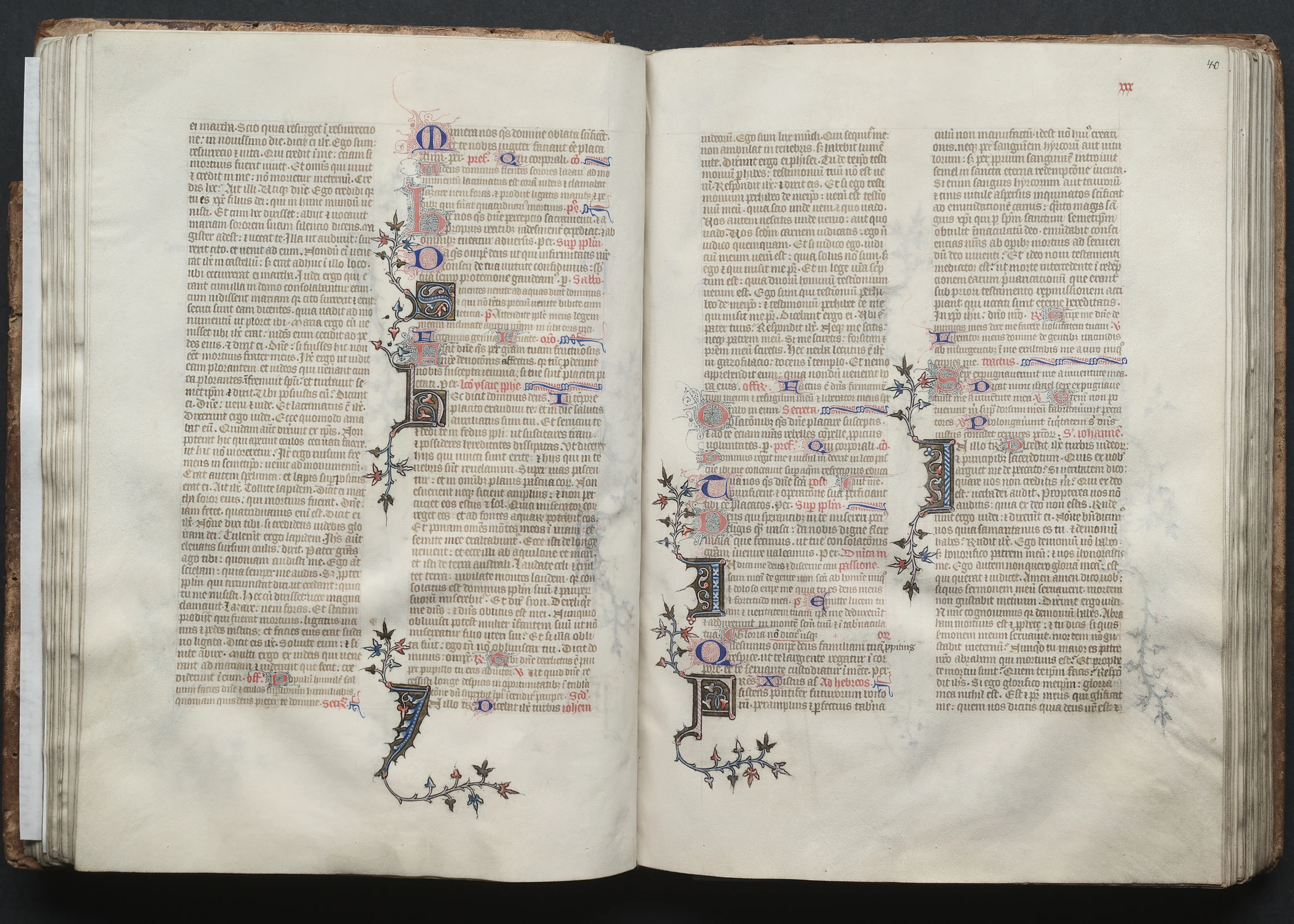 The Gotha Missal: Fol. 40r, Text