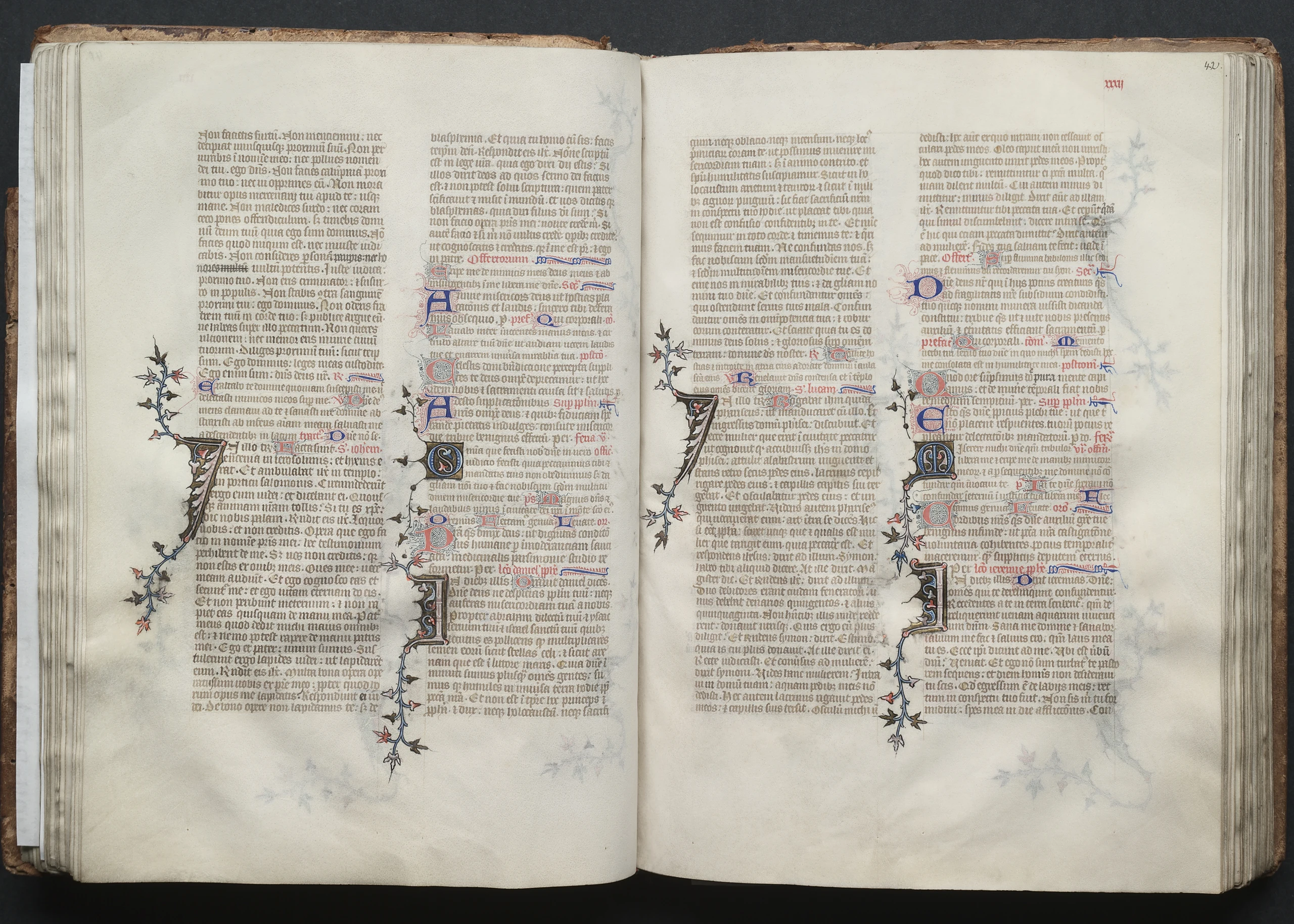 The Gotha Missal: Fol. 42r, Text