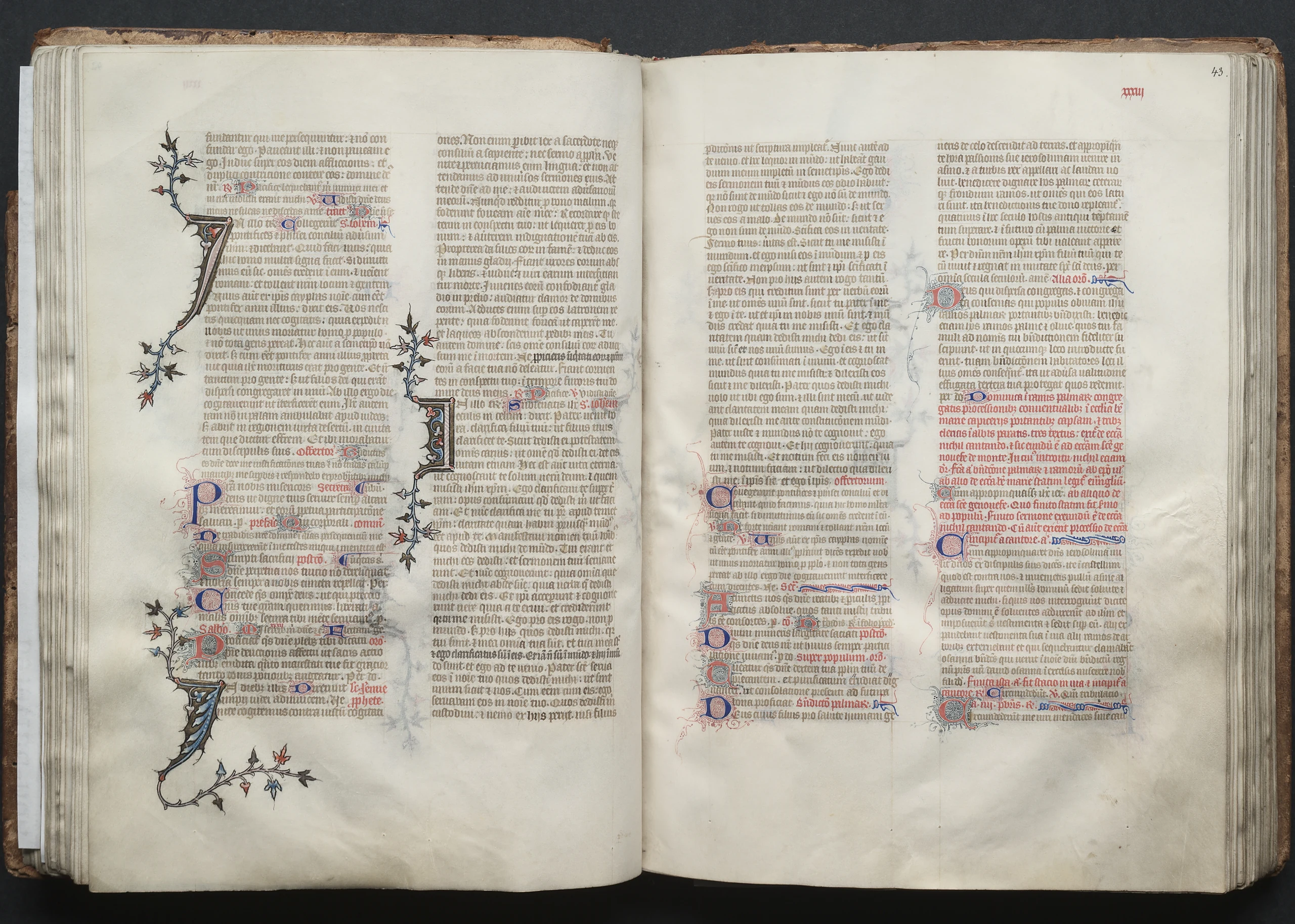 The Gotha Missal: Fol. 43r, Text