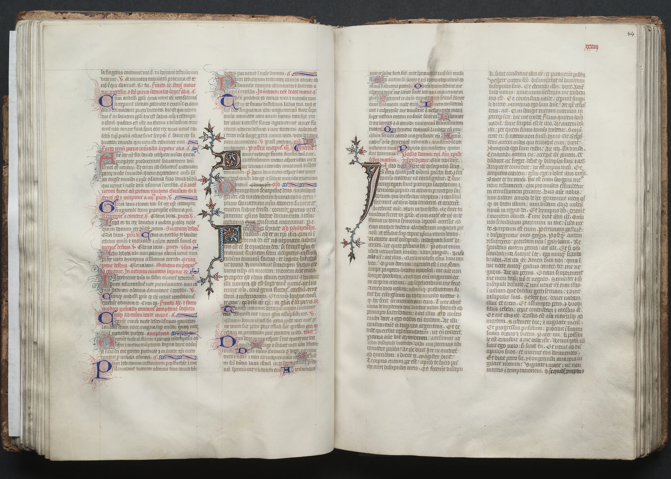 The Gotha Missal: Fol. 44r, Text