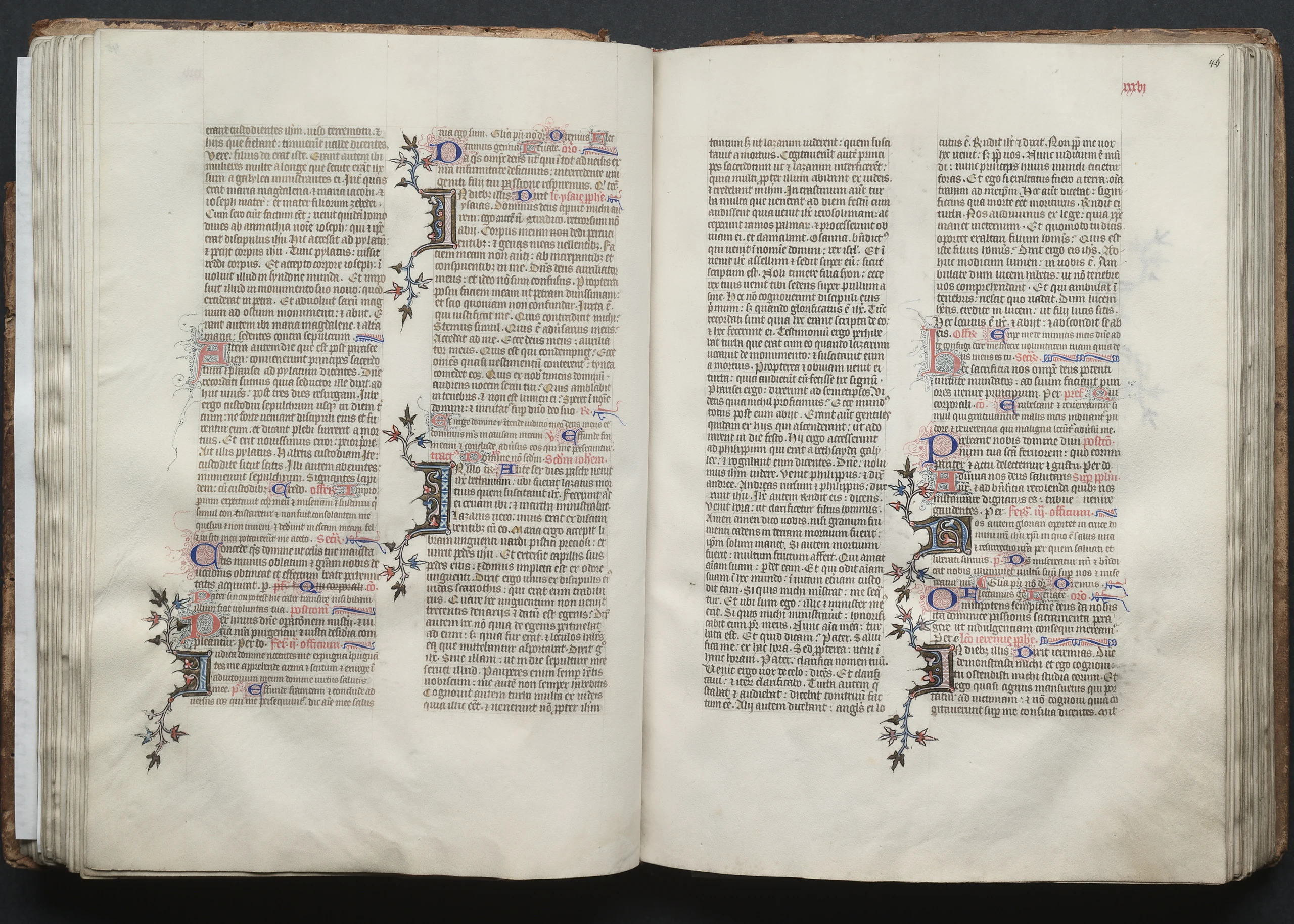 The Gotha Missal: Fol. 46r, Text