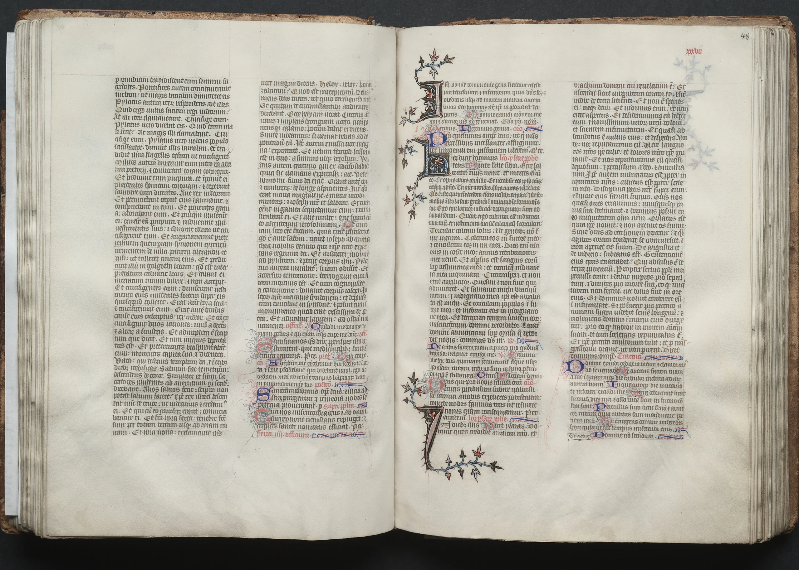 The Gotha Missal: Fol. 48r, Text