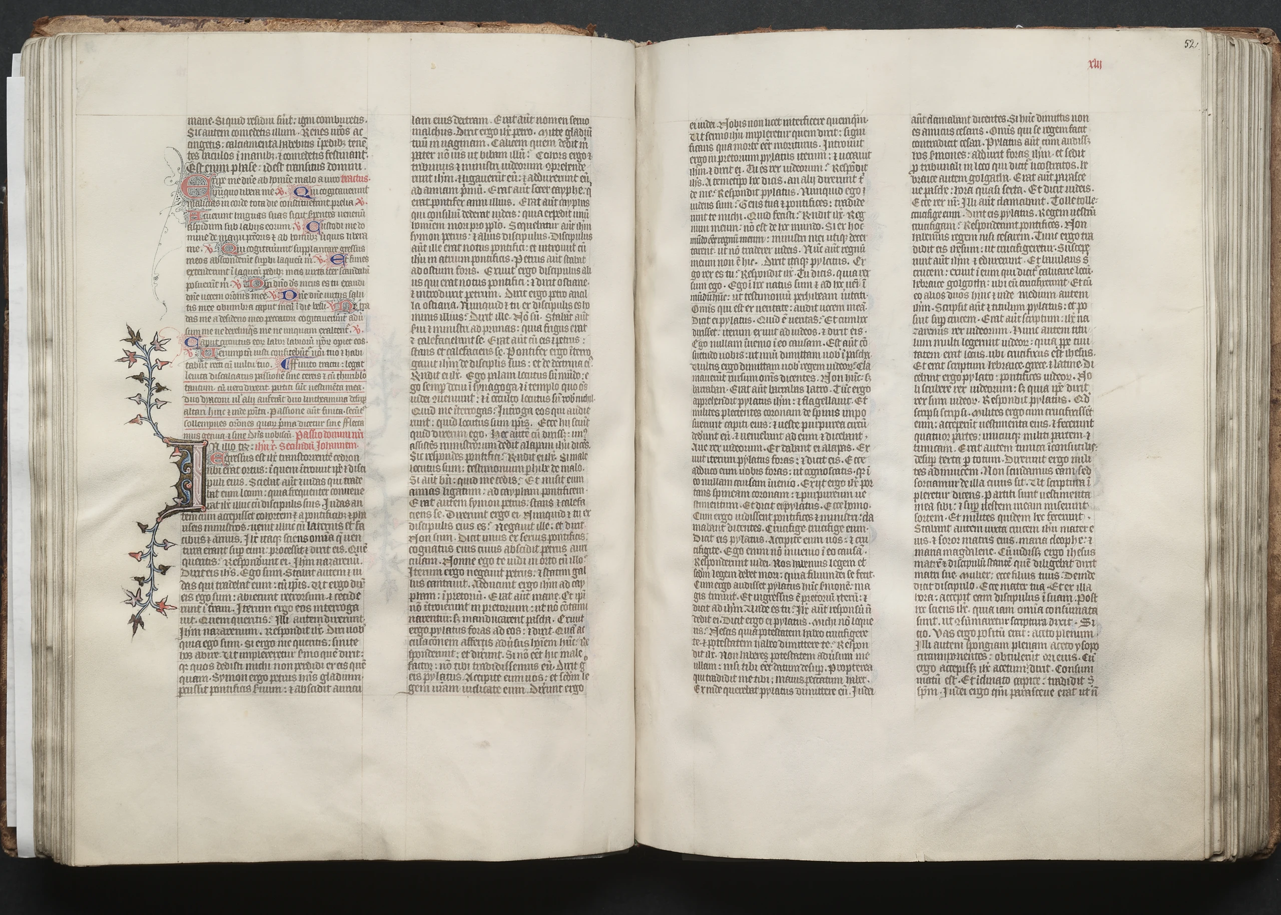 The Gotha Missal: Fol. 52r, Text