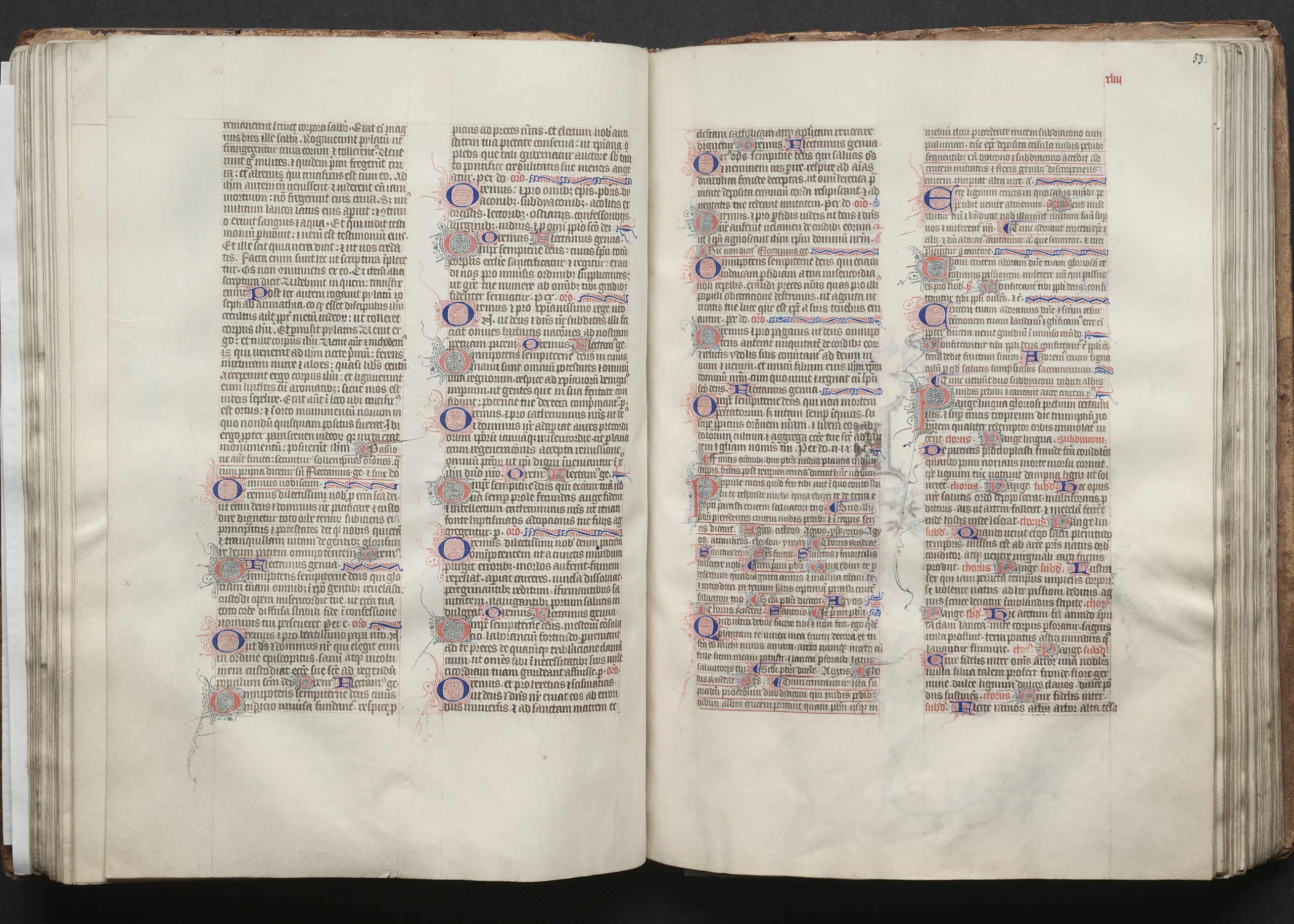 The Gotha Missal: Fol. 53r, Text