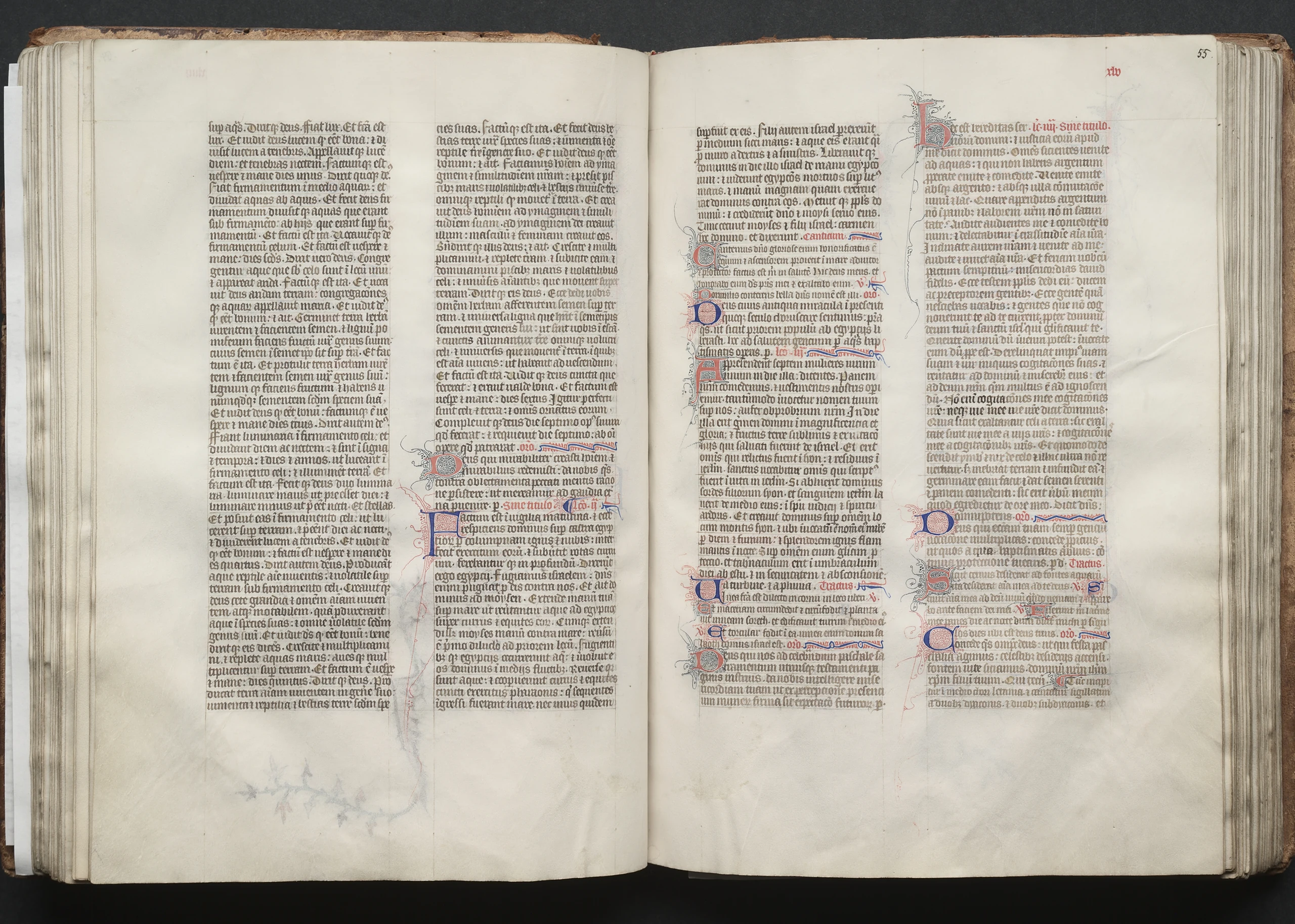The Gotha Missal: Fol. 55r, Text